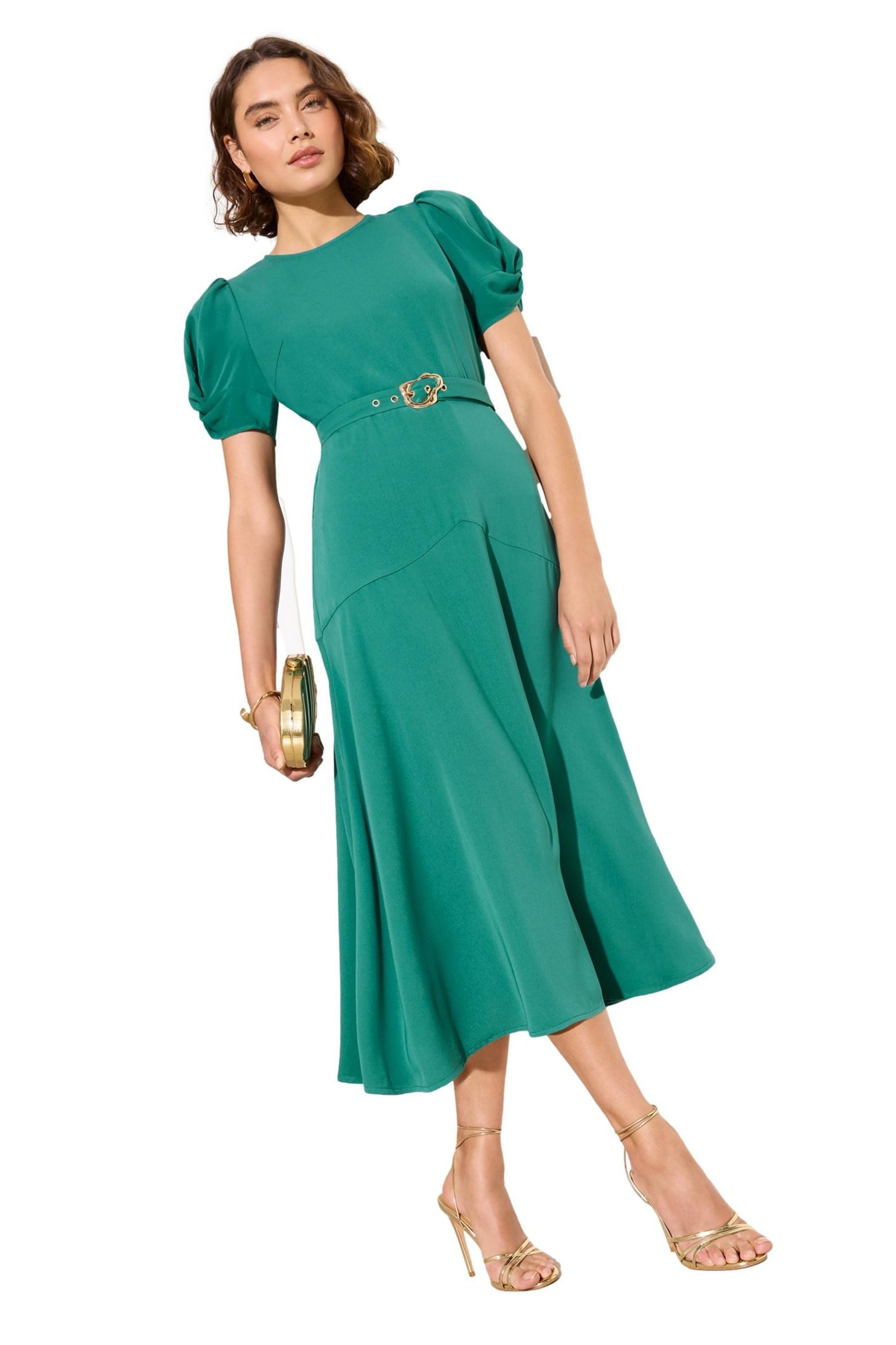 Friends Like These Midikleid Friends Like These Kurzarm-Midikleid, Regular günstig online kaufen