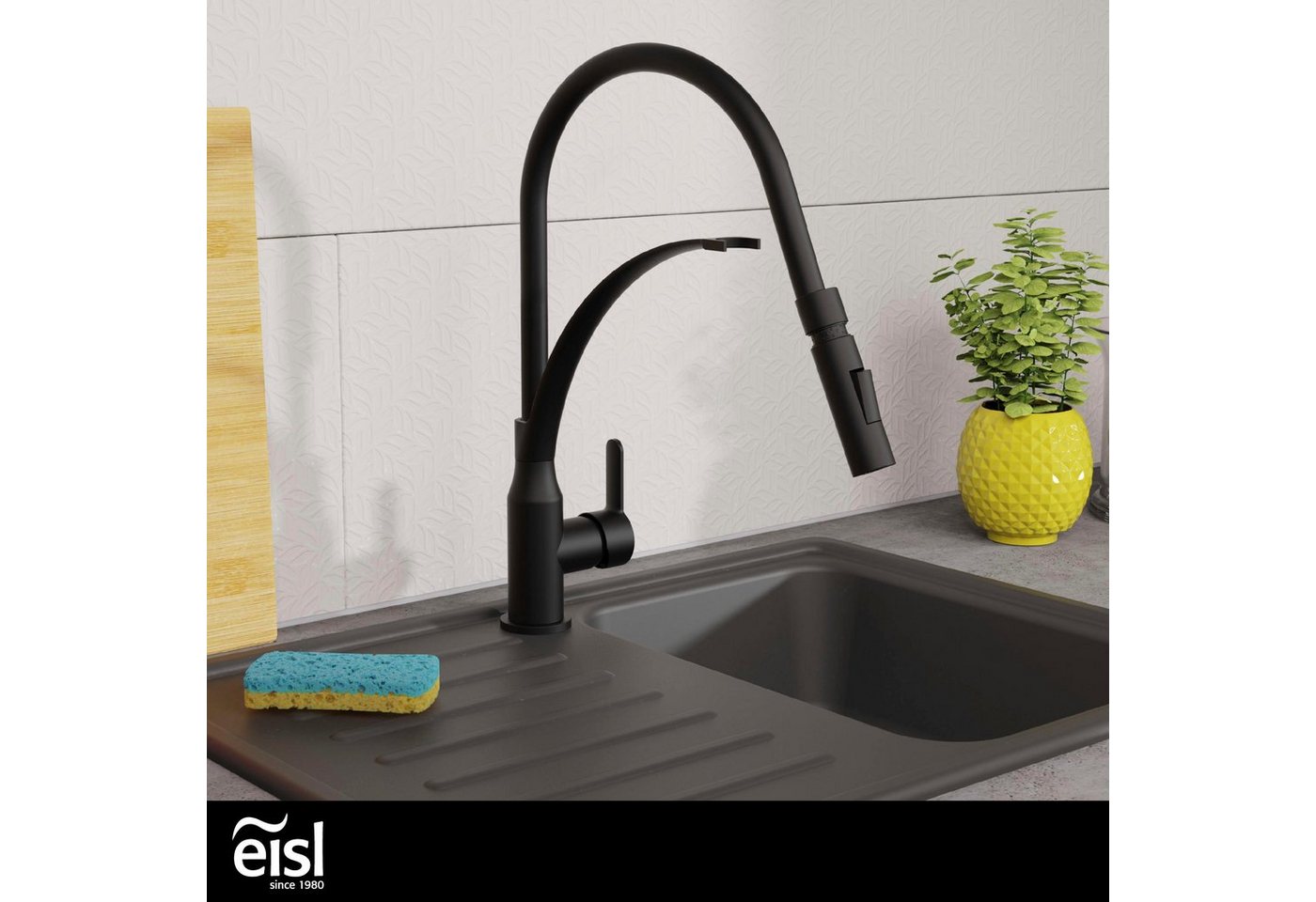 Thumbnail - Eisl Spültischarmatur CARNEO energiesparender Cold-Start, wassersparender Eco-Click, Verbrühschutz