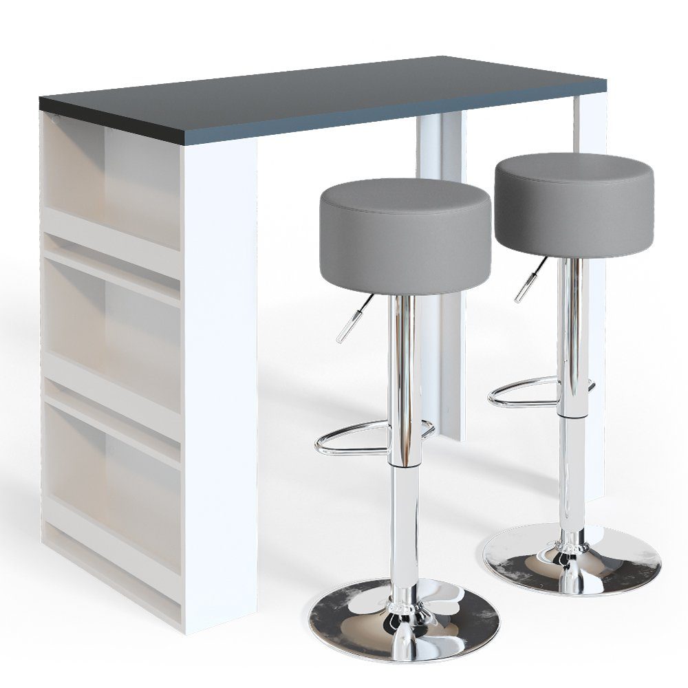 Vicco Bartisch, Weiß/Anthrazit, 117 x 57 günstig online kaufen