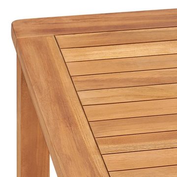 furnicato Gartentisch Garten-Esstisch 140x80x77 cm Teak Massivholz