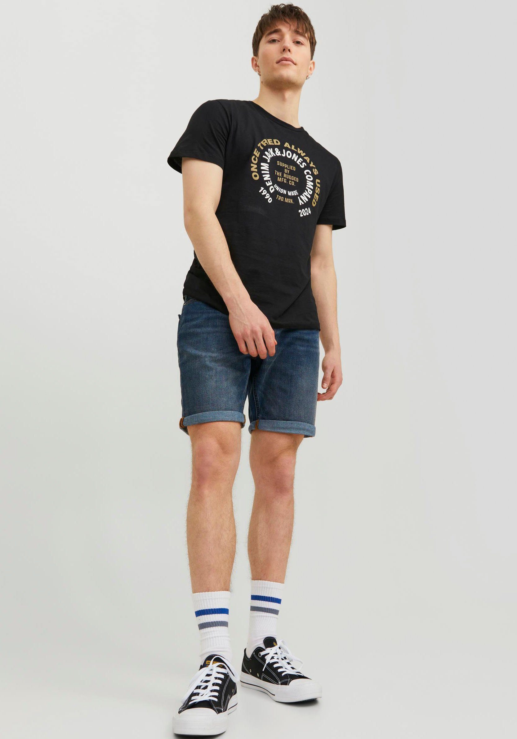 JJIRICK denim Jeansshorts Jones SHORTS JJORIGINAL & mid Jack blue