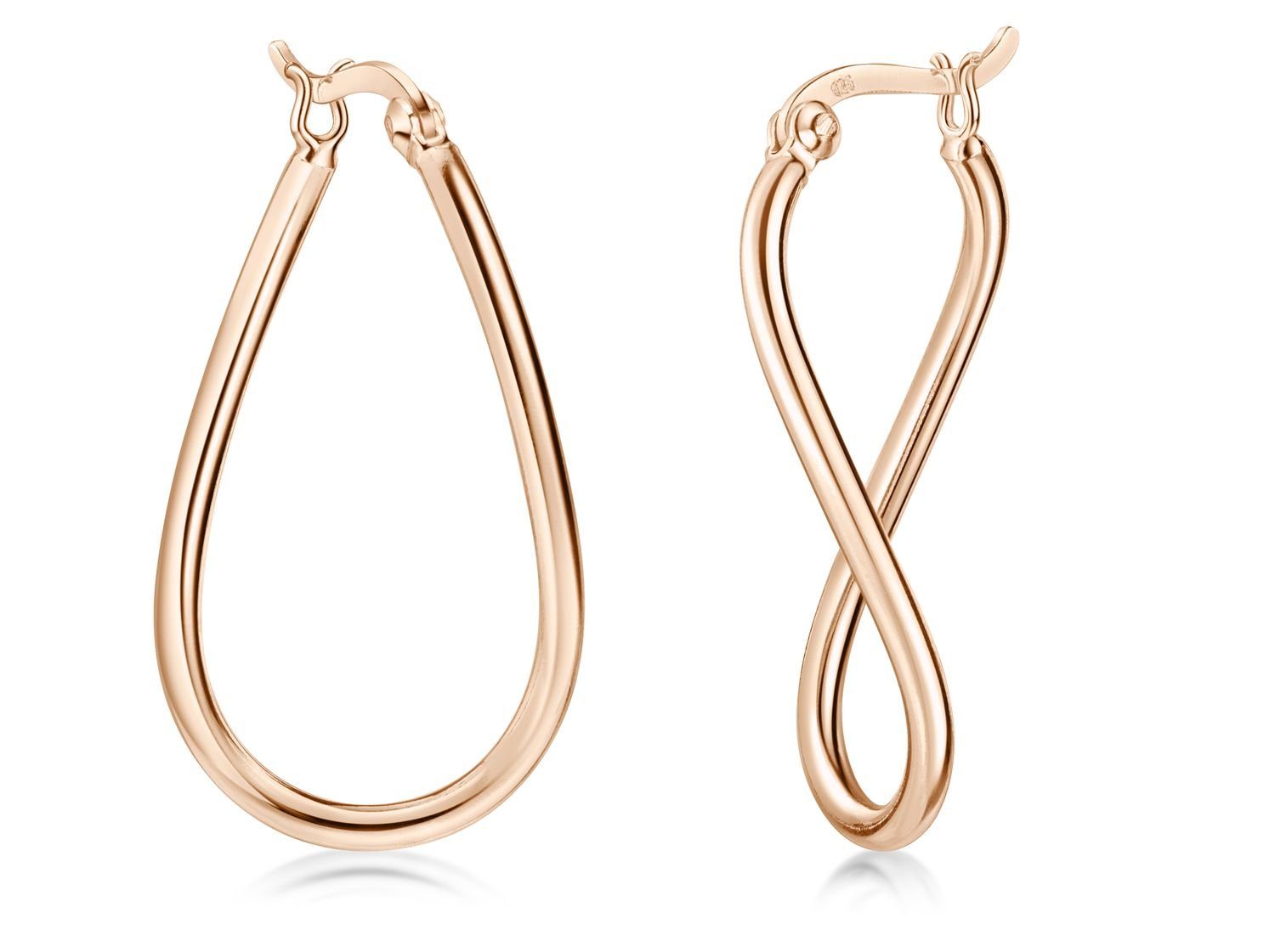 Materia Paar Creolen Damen Creolen Rosegold günstig online kaufen