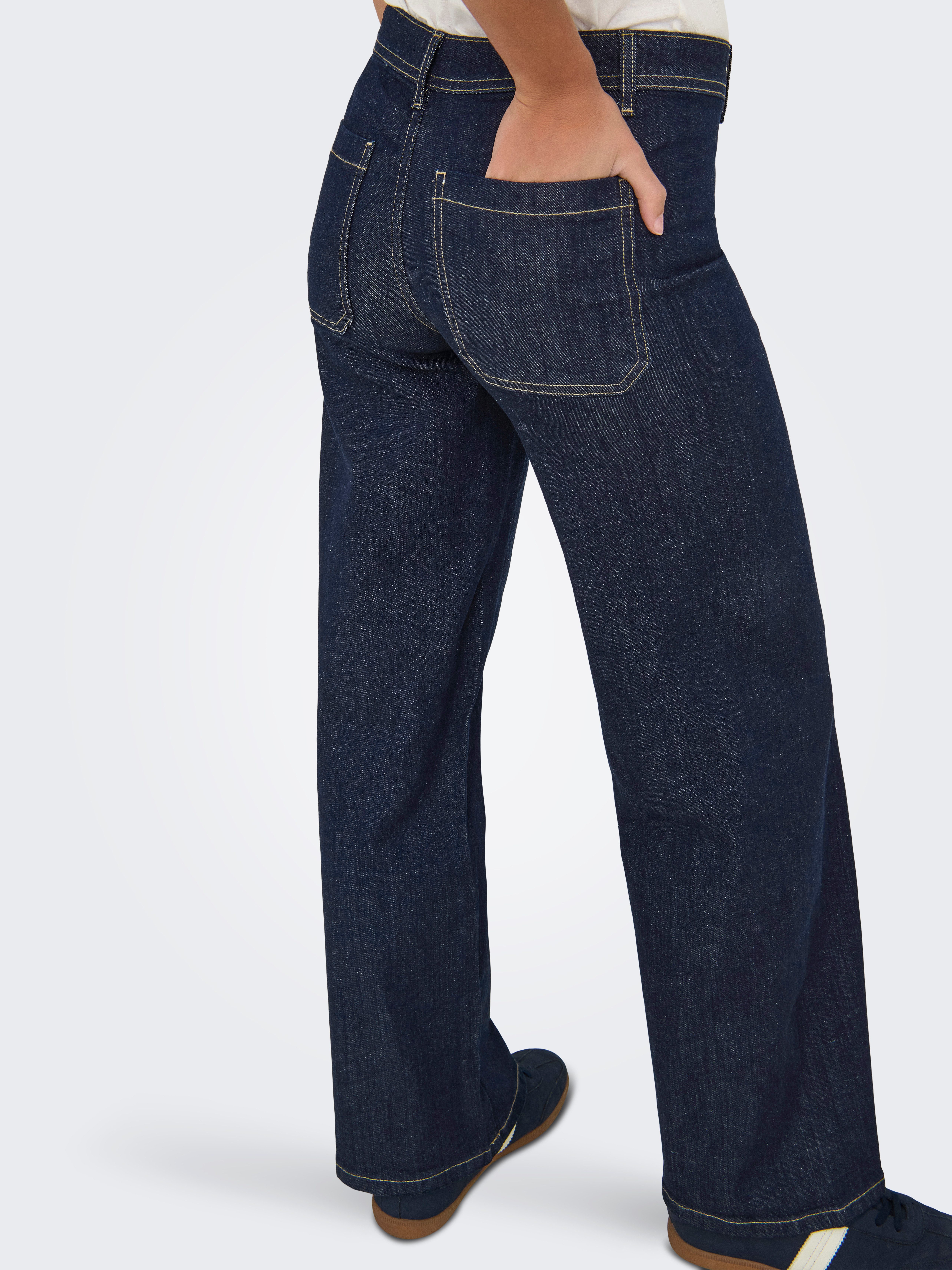 JDY Weite Jeans JDYVANESSA MIDWAIST WIDE JEANS DBD DENIM günstig online kaufen