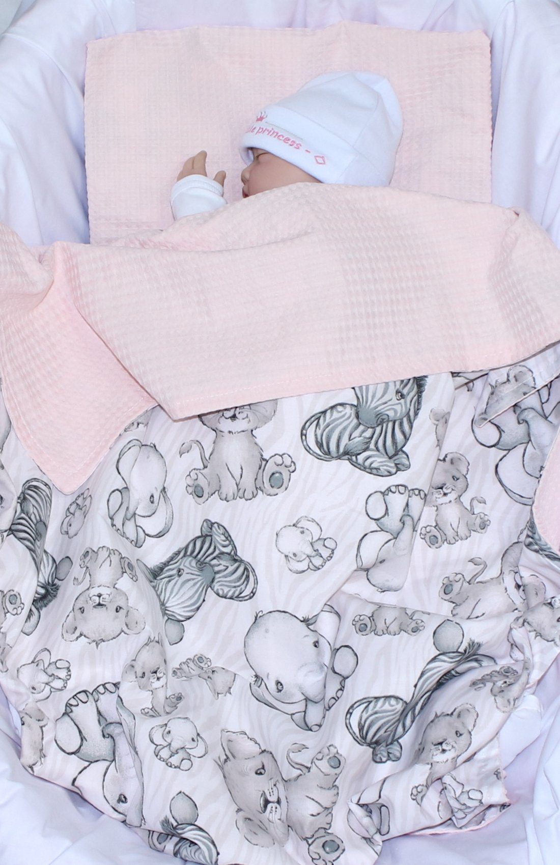 Babydecke Babydecke Waffelpiqué Baumwolle Kuscheldecke Kinderwagendecke, Primawela