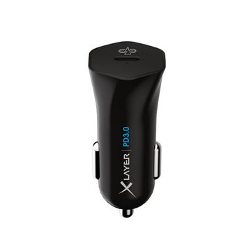 XLAYER Kfz-Ladegerät XLayer Typ C (USB-C) Charger PD 18W KFZ-Netzteil