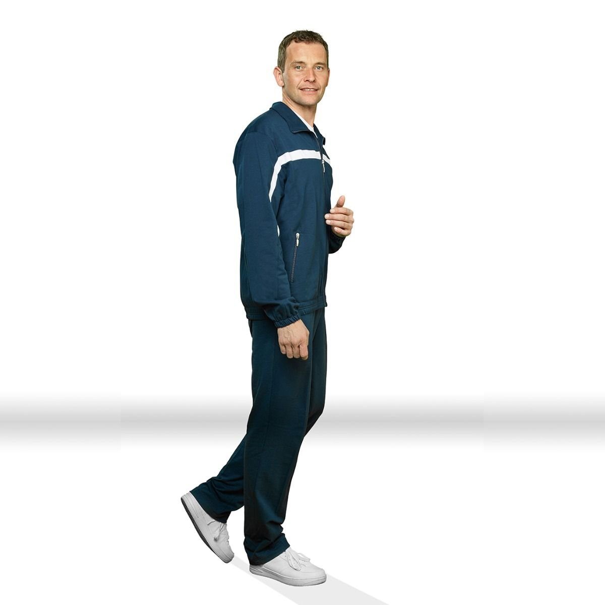 Sweatjacke Herren Jerseyjacke aus 100% hochwertiger Baumwolle
