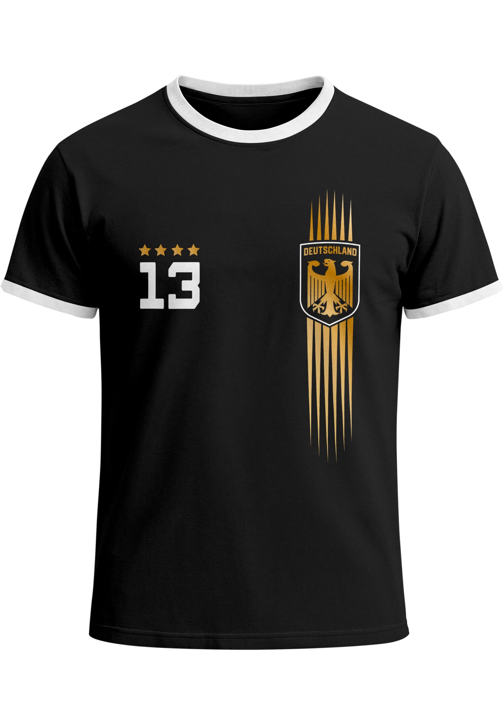 MoonWorks Print-Shirt Herren T-Shirt Deutschland Trikot Fußball WM Fußball-Sommer 2026 mit Print