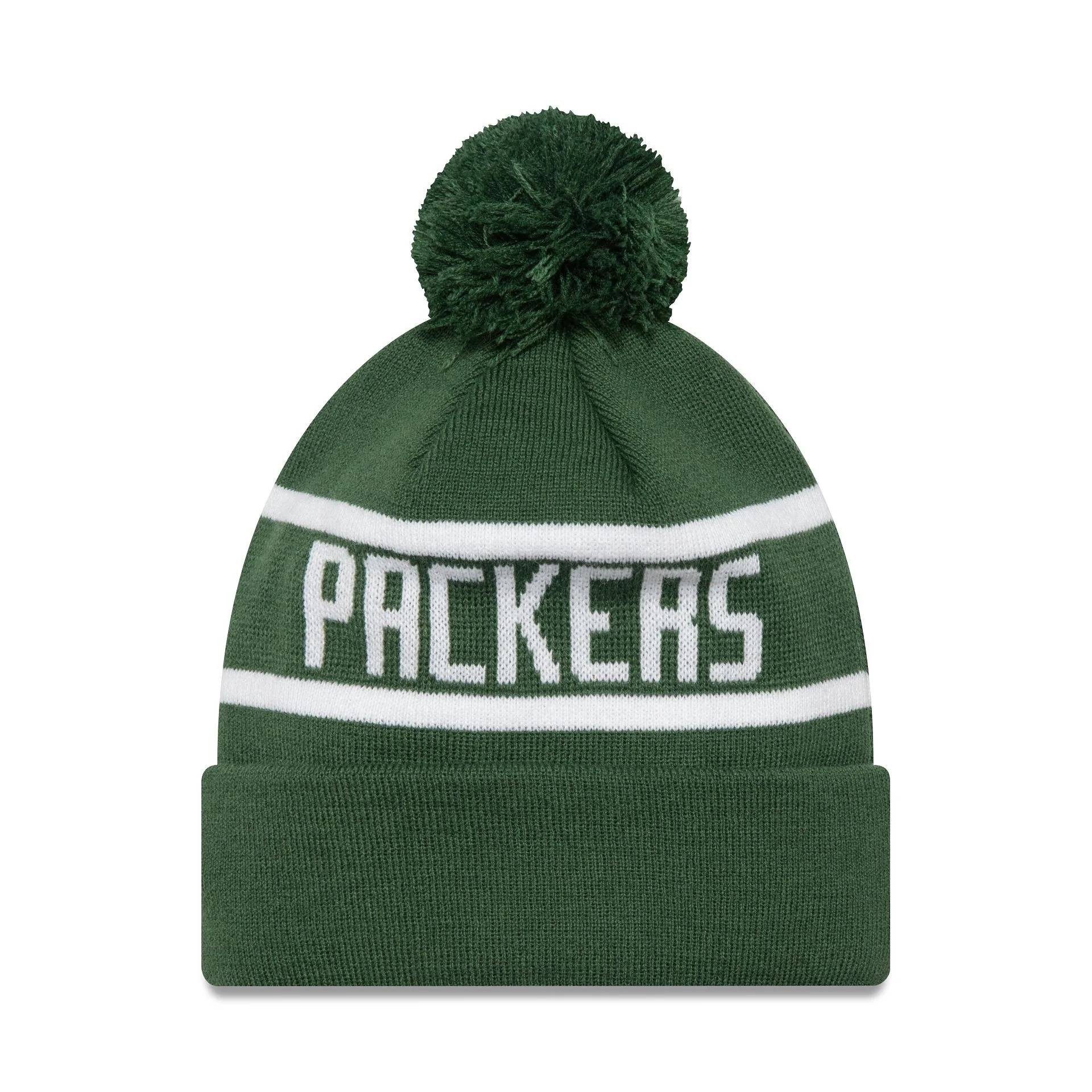 New Era Bommelmütze Mütze New Era NFL Jake Green Bay Packers doppelt gelegter Umschlag