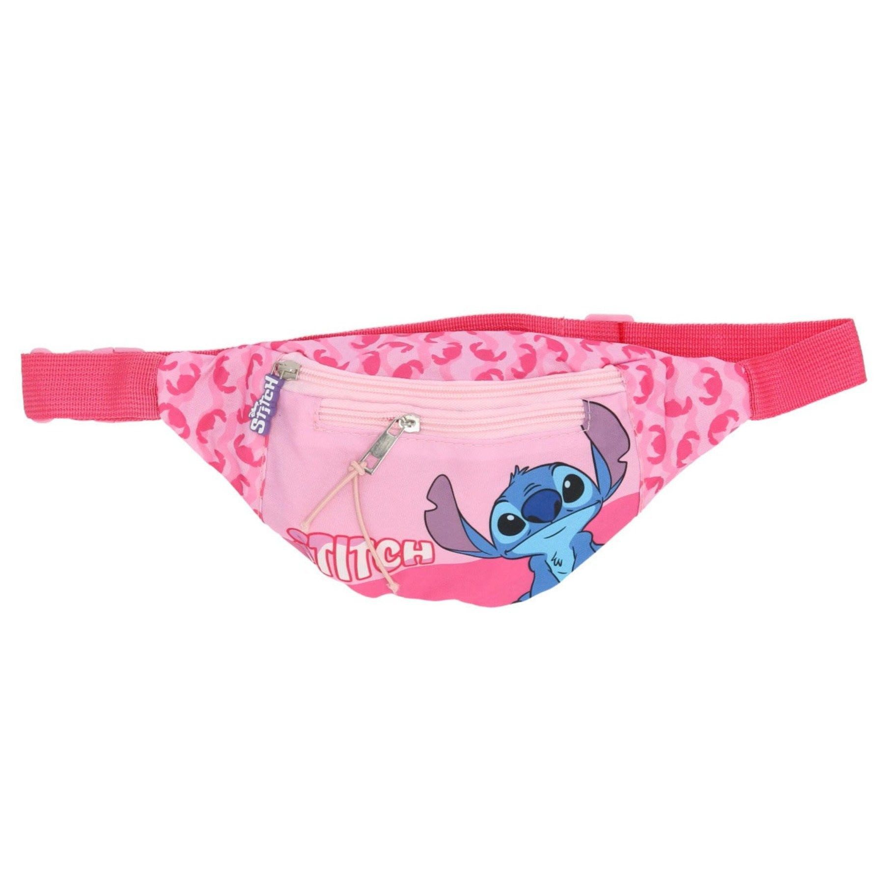 Textiel Trade B.V. Gürteltasche Lilo & Stitch Hüfttasche für Kinder – 12x23x9 cm mit Reißverschluss (Einzel)