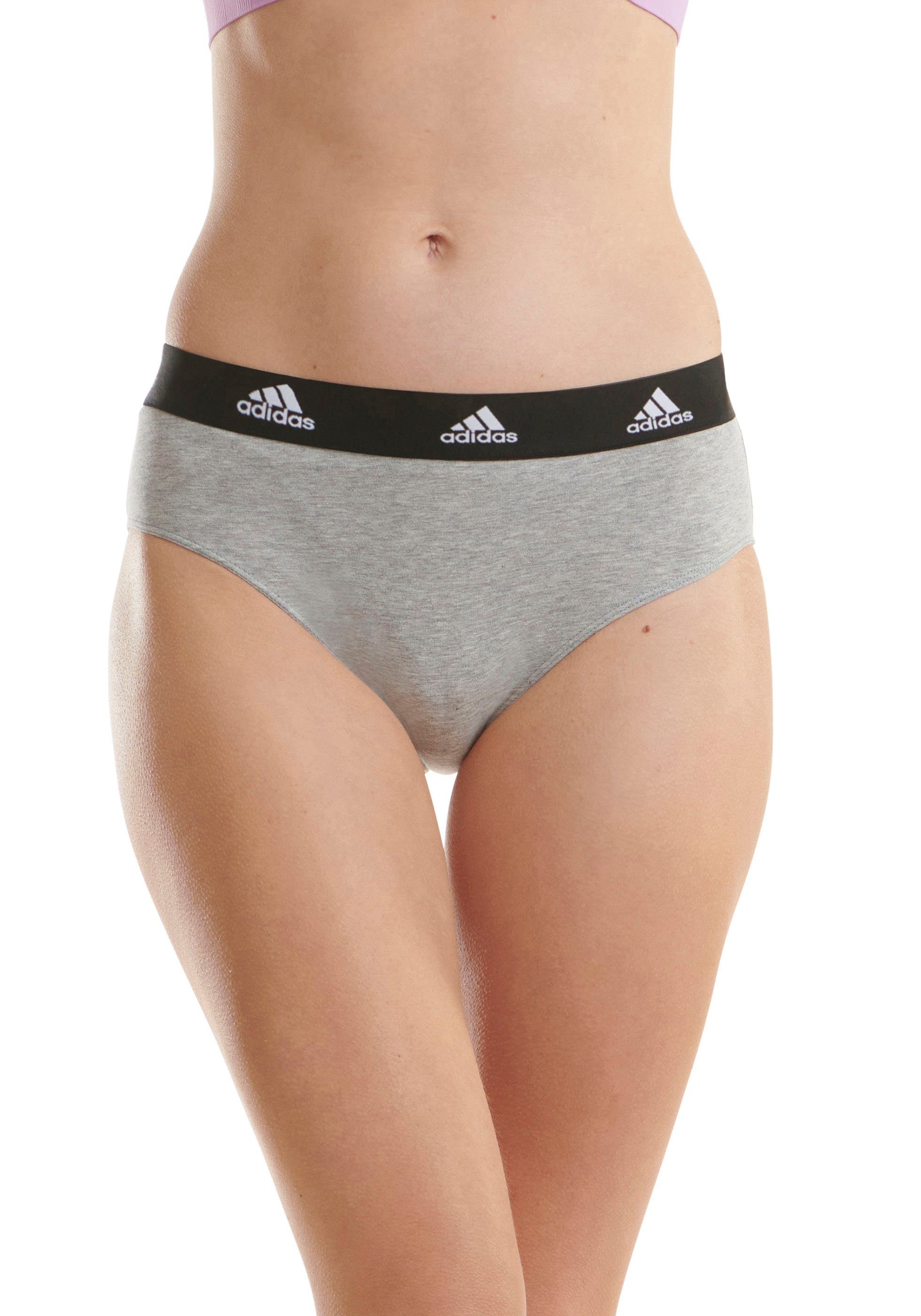adidas Sportswear Bikinislip Active Comfort Cotton (3er Pack) Logo-Web-Bund günstig online kaufen
