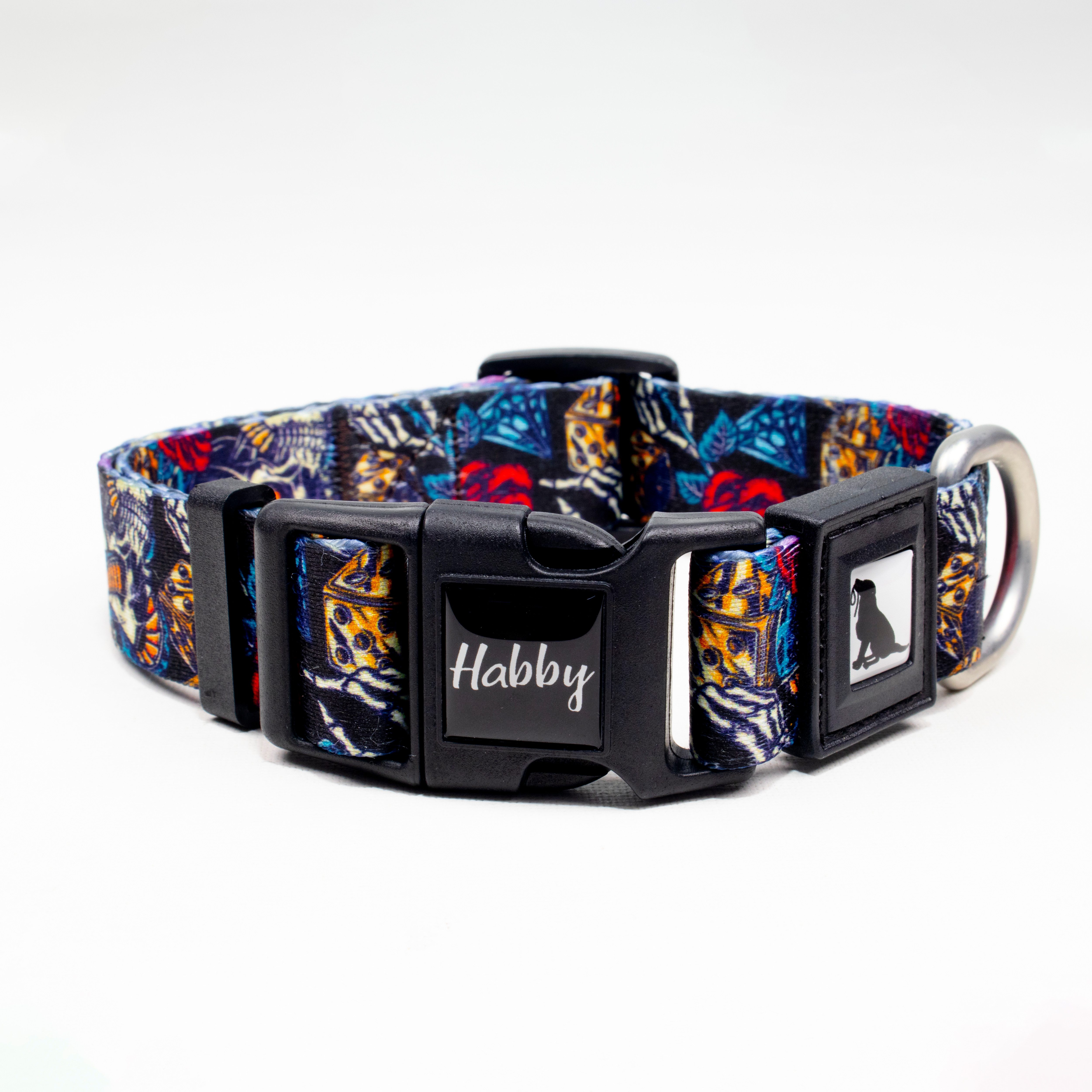 herémood Hunde-Halsband Bunte & Stilvolle Katzenhalsband - Aus Recyceltem Material - 25mm, einstellbar mit Verschluss Umweltfreundlich & Langlebig