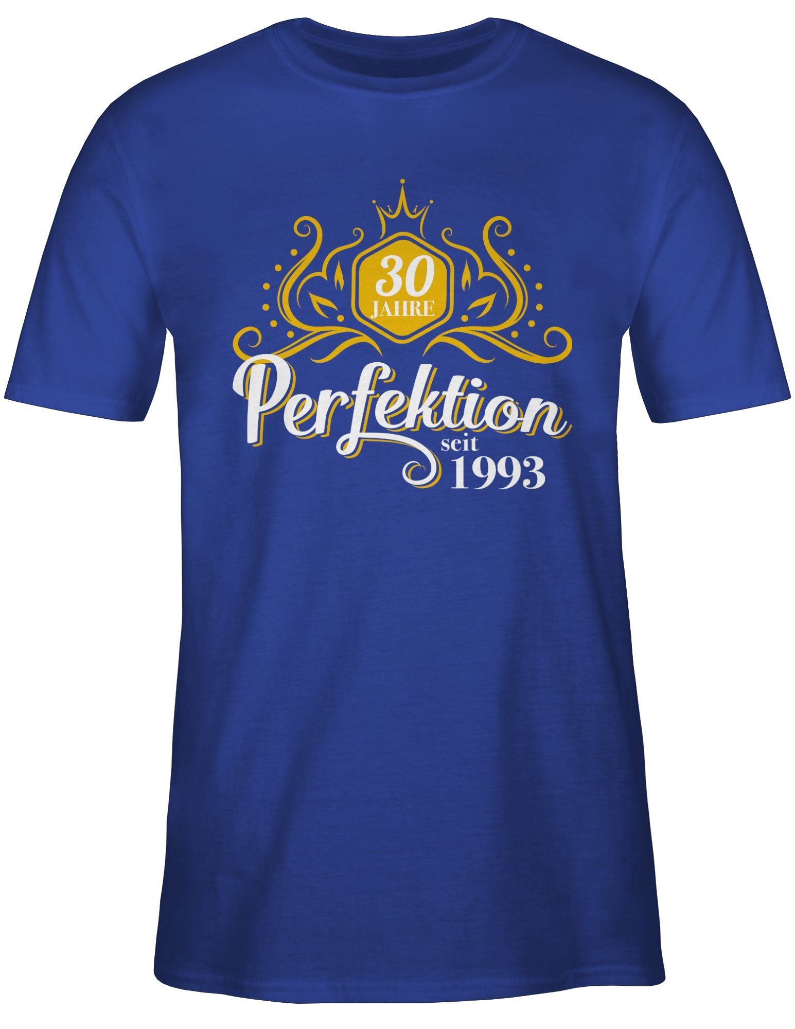 Perfektion Dreißig Shirtracer Royalblau 1993 T-Shirt 30. Geburtstag 03 Jahre