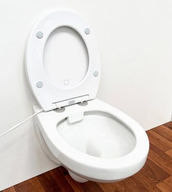 ADOB WC-Sitz (inkl. Befestigungsmaterial und Anschlusskabel), beheizt, 4 Wärmestufen, Absenkautomatik, abnehmbar
