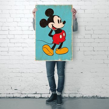 PYRAMID Poster Mickey Mouse Poster Retro Blue 61 x 91,5 cm