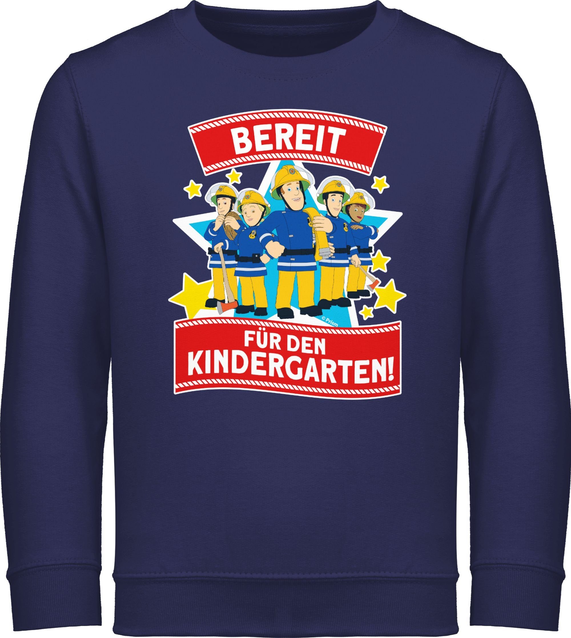 Shirtracer Sweatshirt Bereit für den Kindergarten! - Sam & Team Feuerwehrmann Sam Mädchen