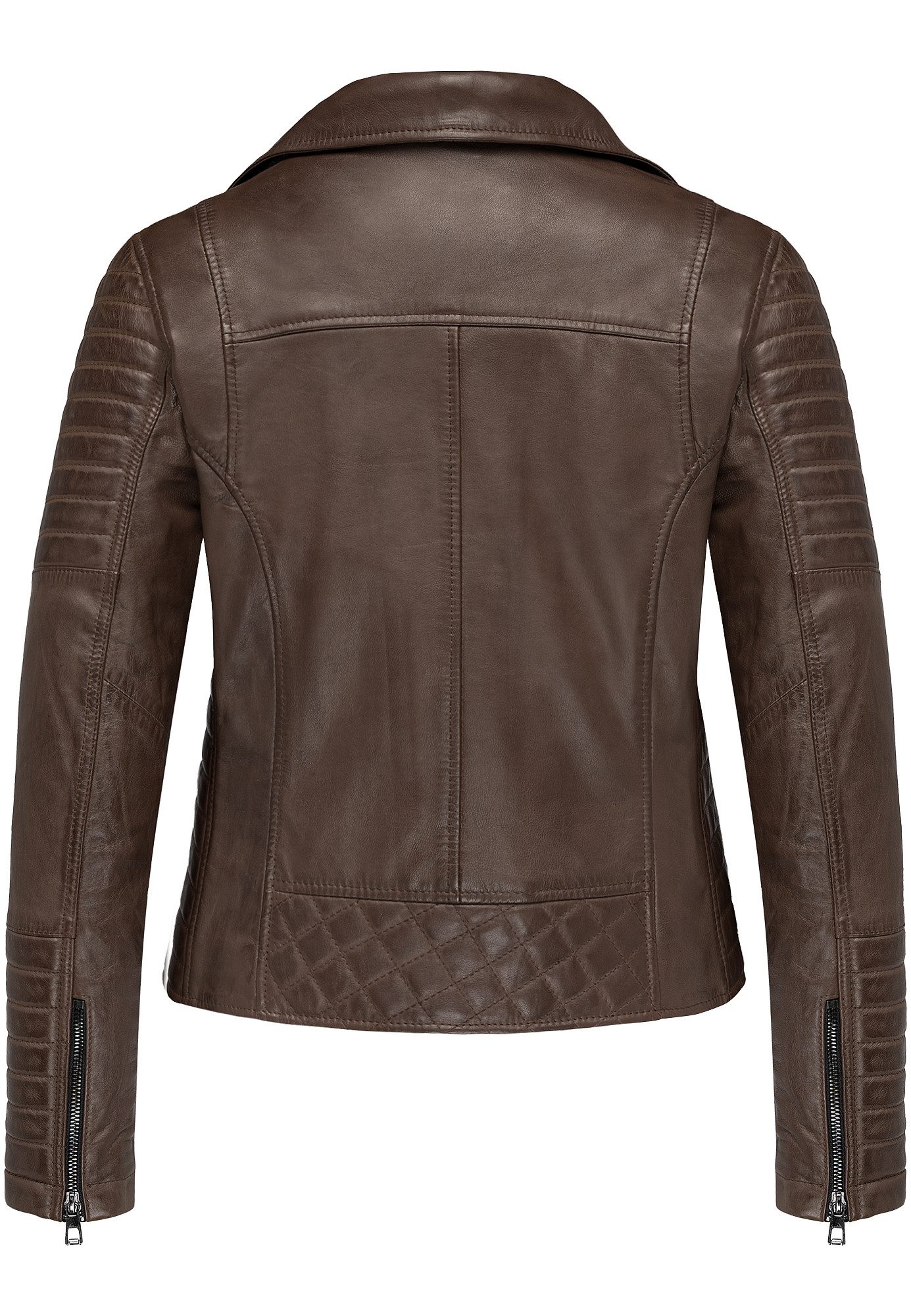 REPUBLIX Lederjacke KYANA Echtleder Damen Biker Zipper Jacke günstig online kaufen
