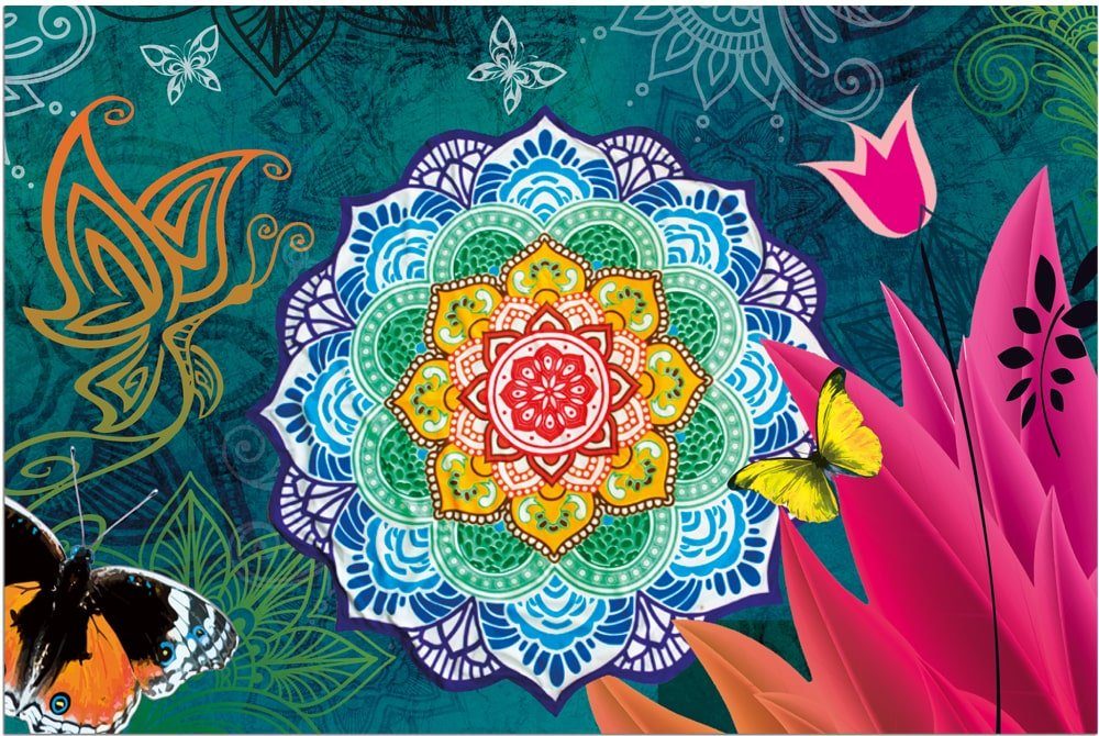 matches21 HOME & HOBBY Fußmatte Türmatte Boho Vintage Mandala in 40x60 cm a günstig online kaufen