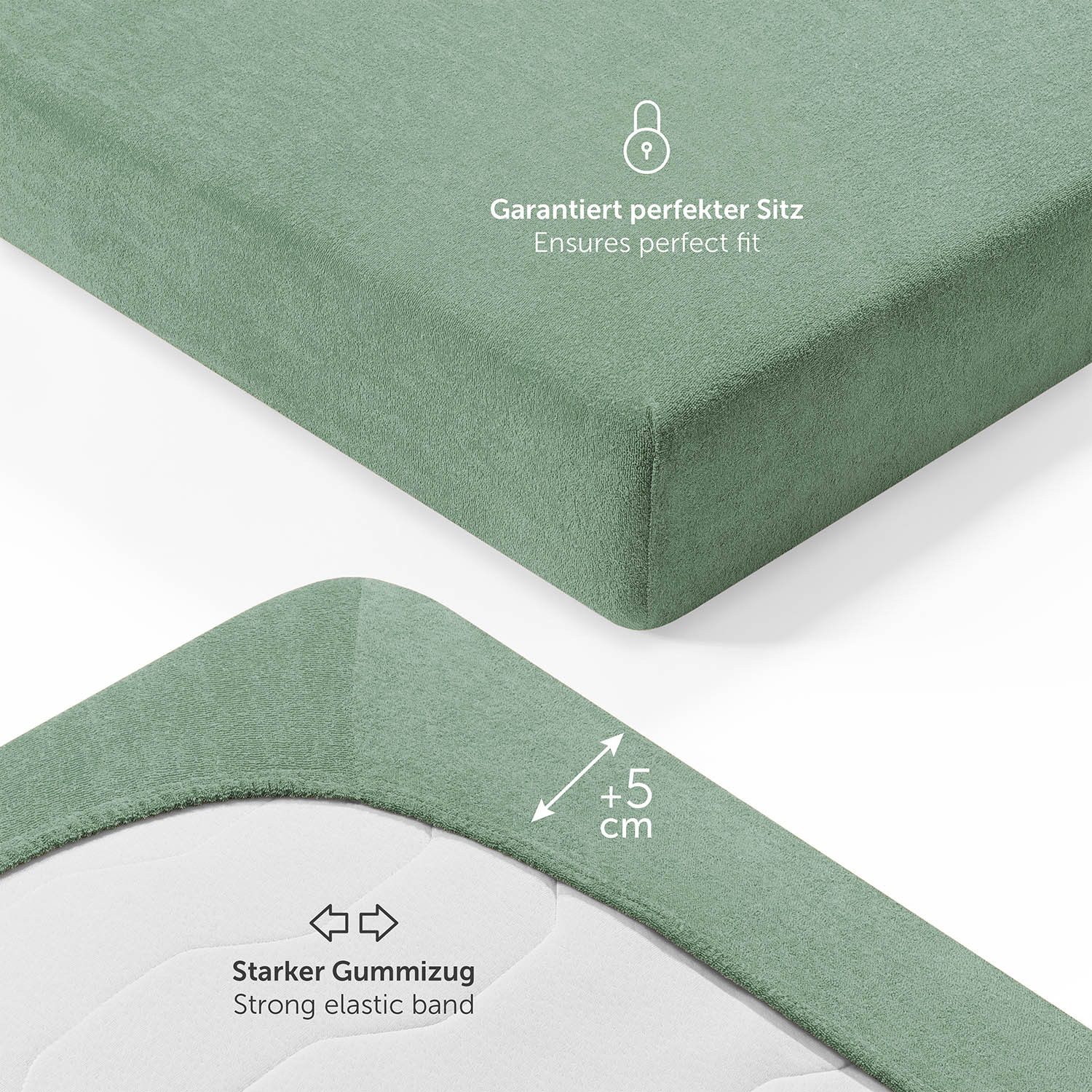 Blumtal Spannbettlaken Frottee Spannbettlaken Bettlaken, Frottee, Gummizug: günstig online kaufen