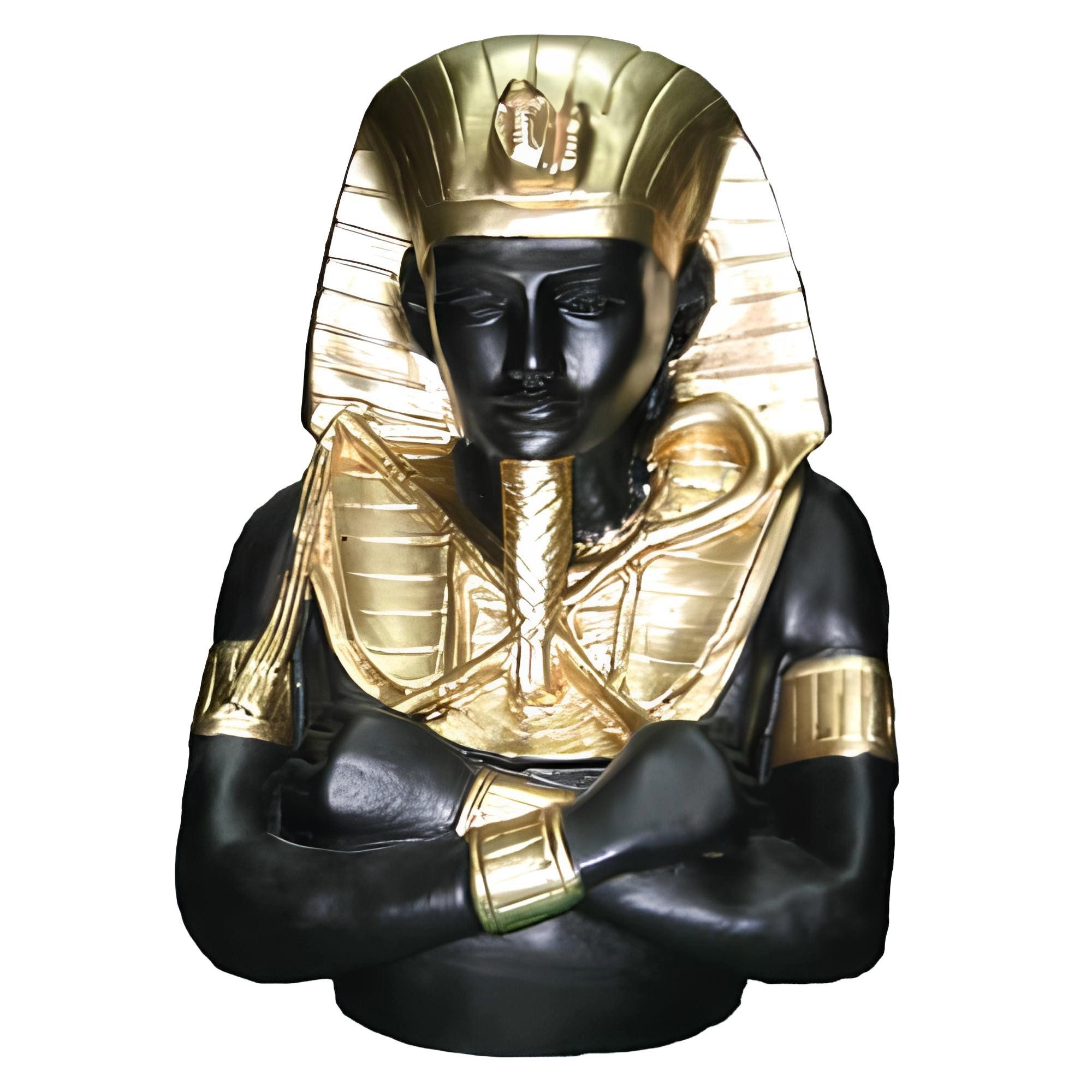 Dekofigur Ägyptische Pharao Statuen Figuren Dekoration Kunststoff 34cm Ägypten