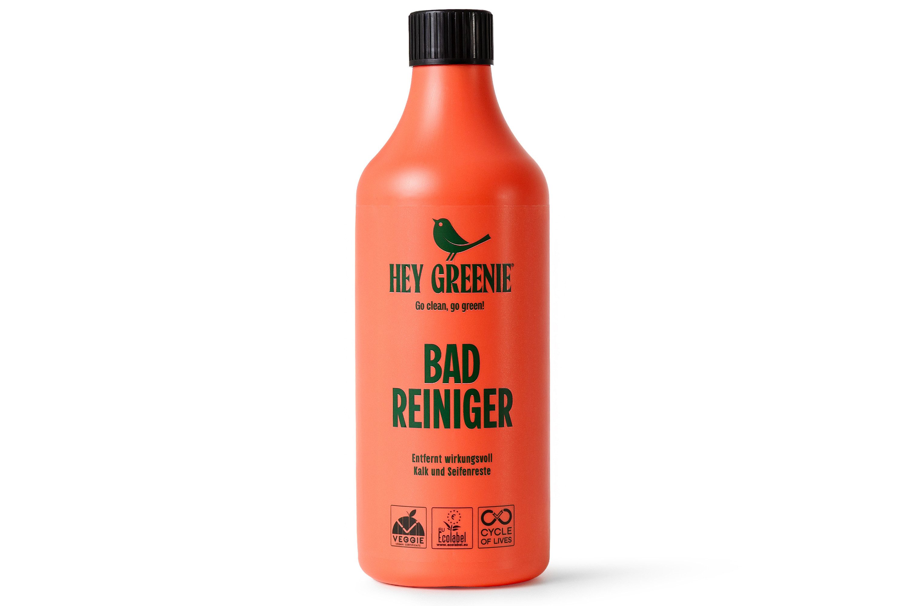 KONSIMO® HEY GREENIE Bio-Badreiniger-Set, vegane Formel, Made in Germany Badreiniger (ökologische, inspiriert vom Duft luxuriöser Parfums, Ideal für viele Oberflächen, [5-St. 5x BIO Badreiniger 800 ml)