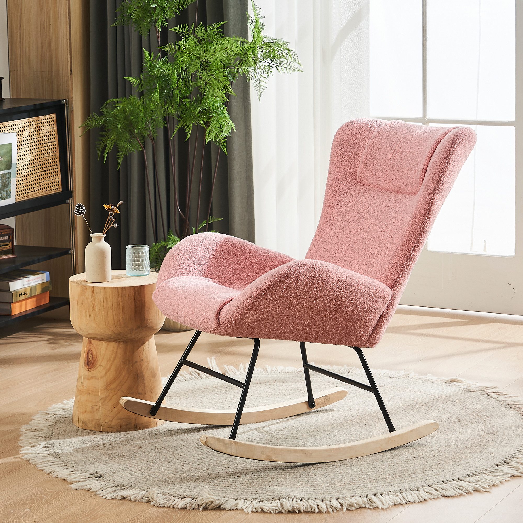 HAUSS SPOLE Schaukelstuhl Relaxsessel Babyschaukelstuhl Lounge-Sessel günstig online kaufen