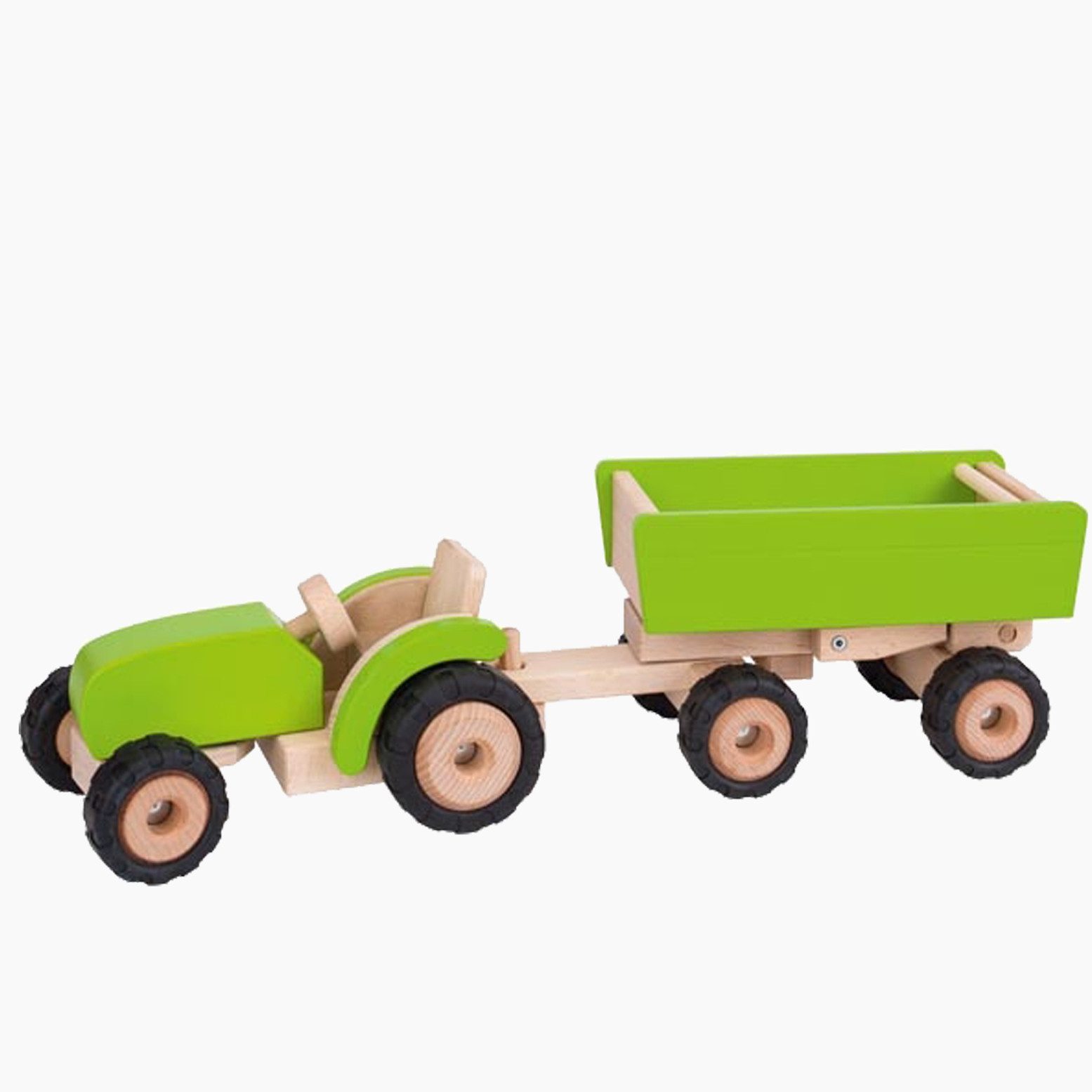 goki Spielzeug-Traktor Traktor mit Hänger, (Set, 2-tlg., packung), verfügt über eine praktische Kippfunktion