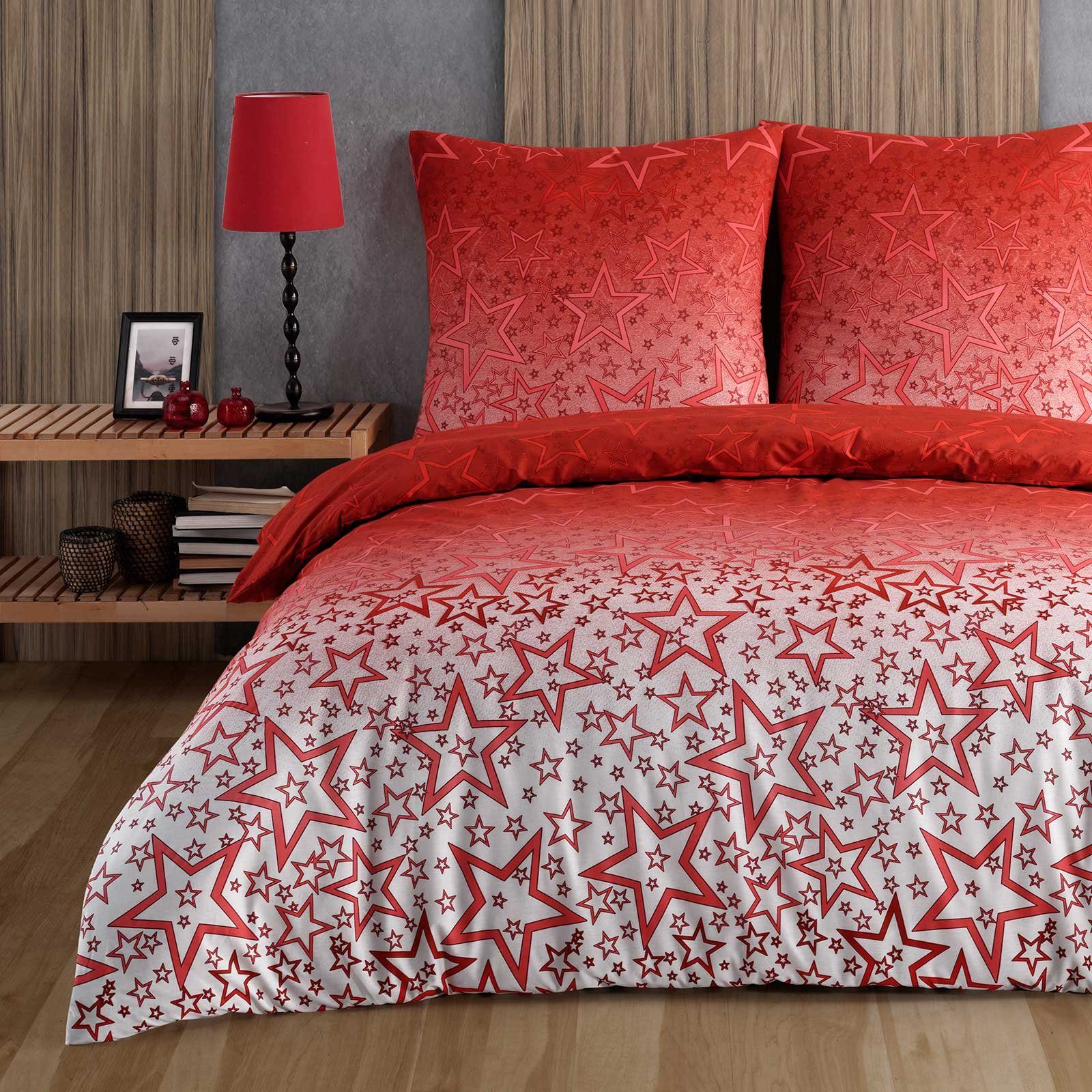 Buymax Bettwäsche Bettbezug-Set, Renforce: 100% Baumwolle, 3 teilig, 200x20 günstig online kaufen