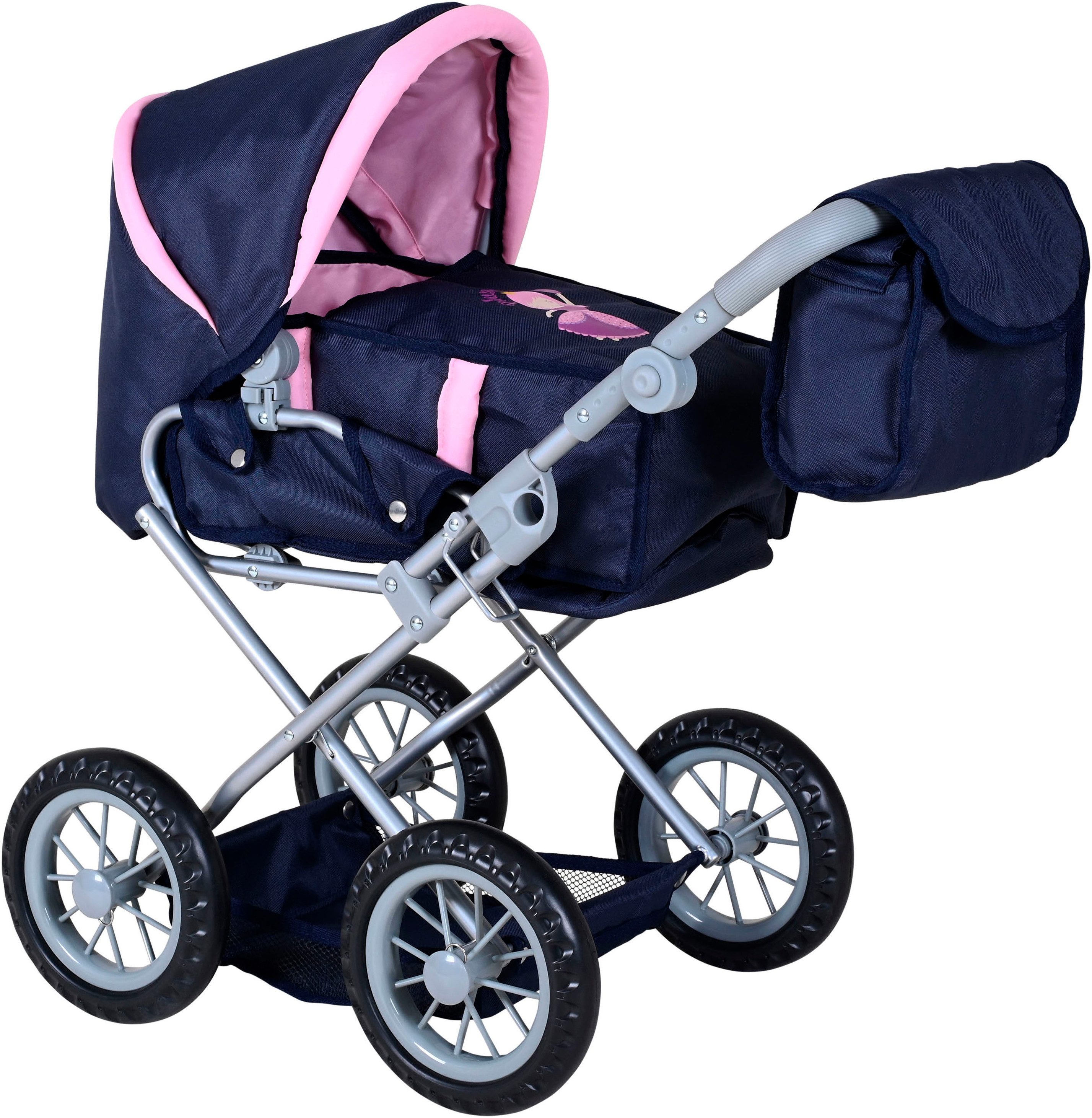 Knorrtoys® Kombi-Puppenwagen Ruby - princess blue, mit Wickeltasche günstig online kaufen