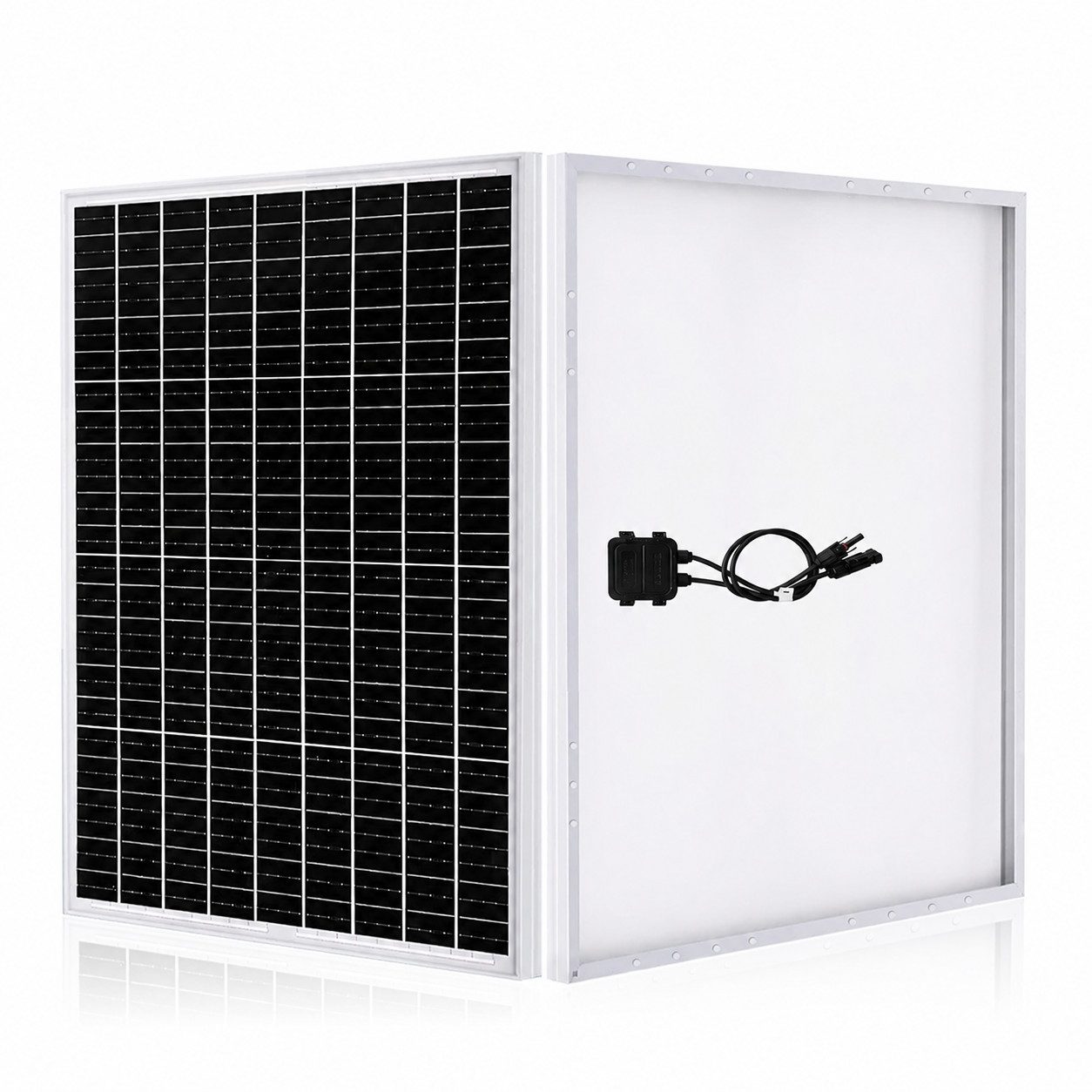 GLIESE Balkonkraftwerk 100W Monokristallin – 12V, IP65, für Balkon, Dach & Wohnmobil, 100 W, Monokristallin, (1-St), Erweiterbar durch Serien- und Parallelschaltung