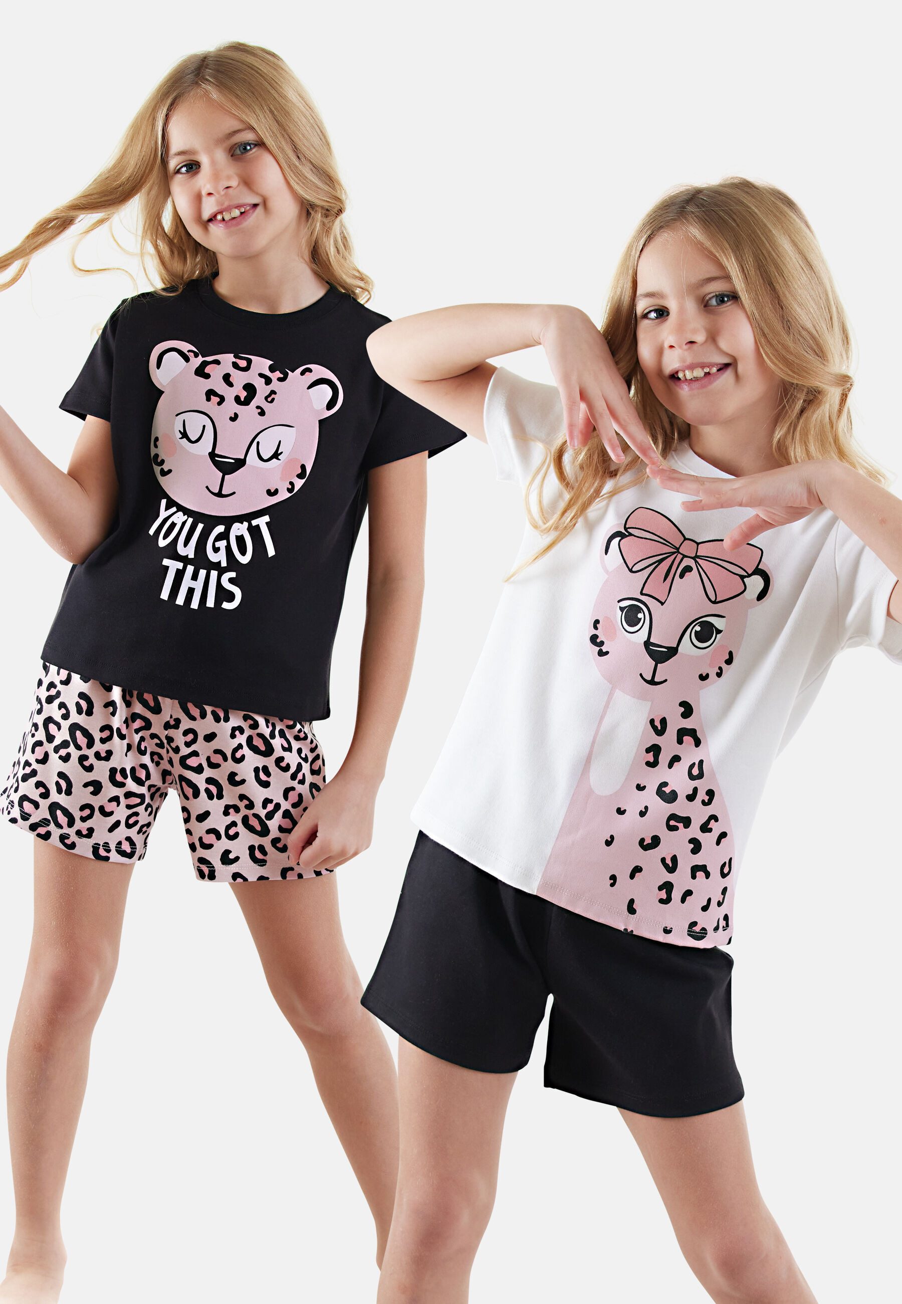 Denokids Schlafanzug Leopard (2 tlg) im Doppelpack