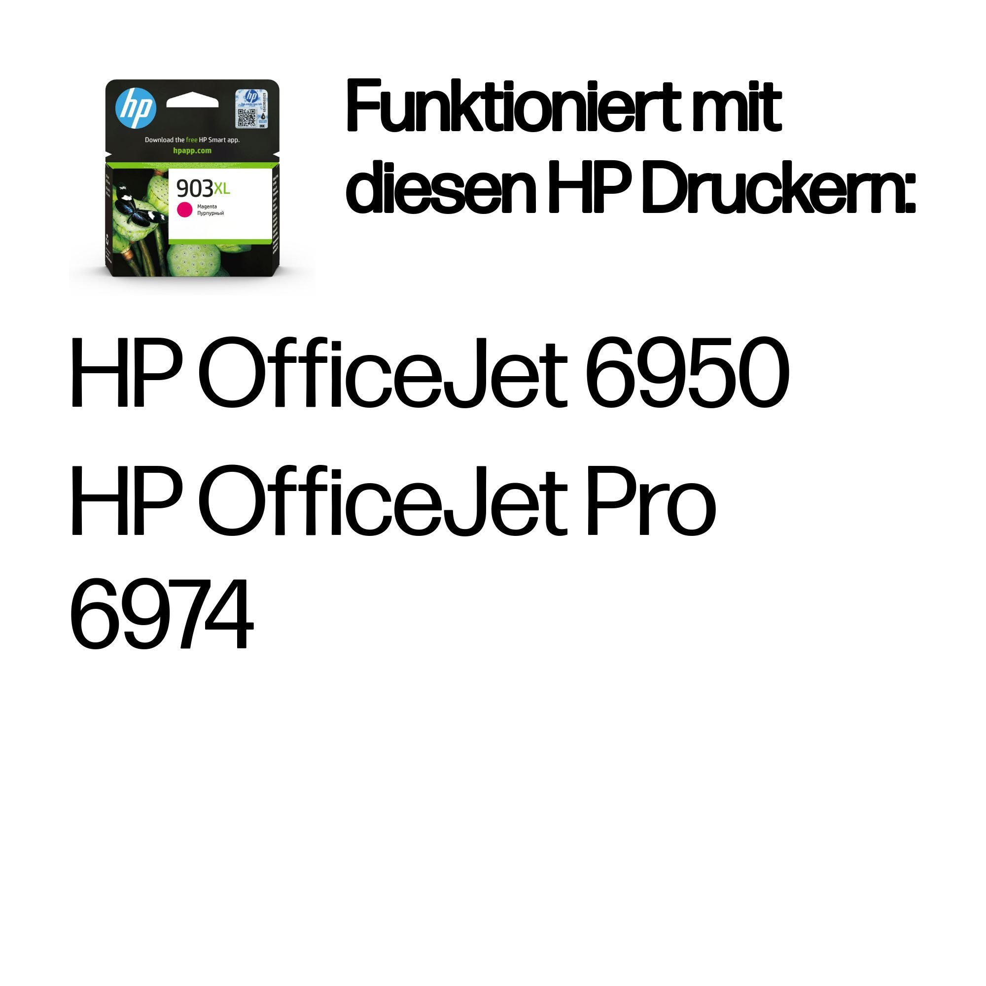 HP HP Tintenpatrone Nr. 903XL T6M07AE Magenta (ca. 75 Tintenpatrone