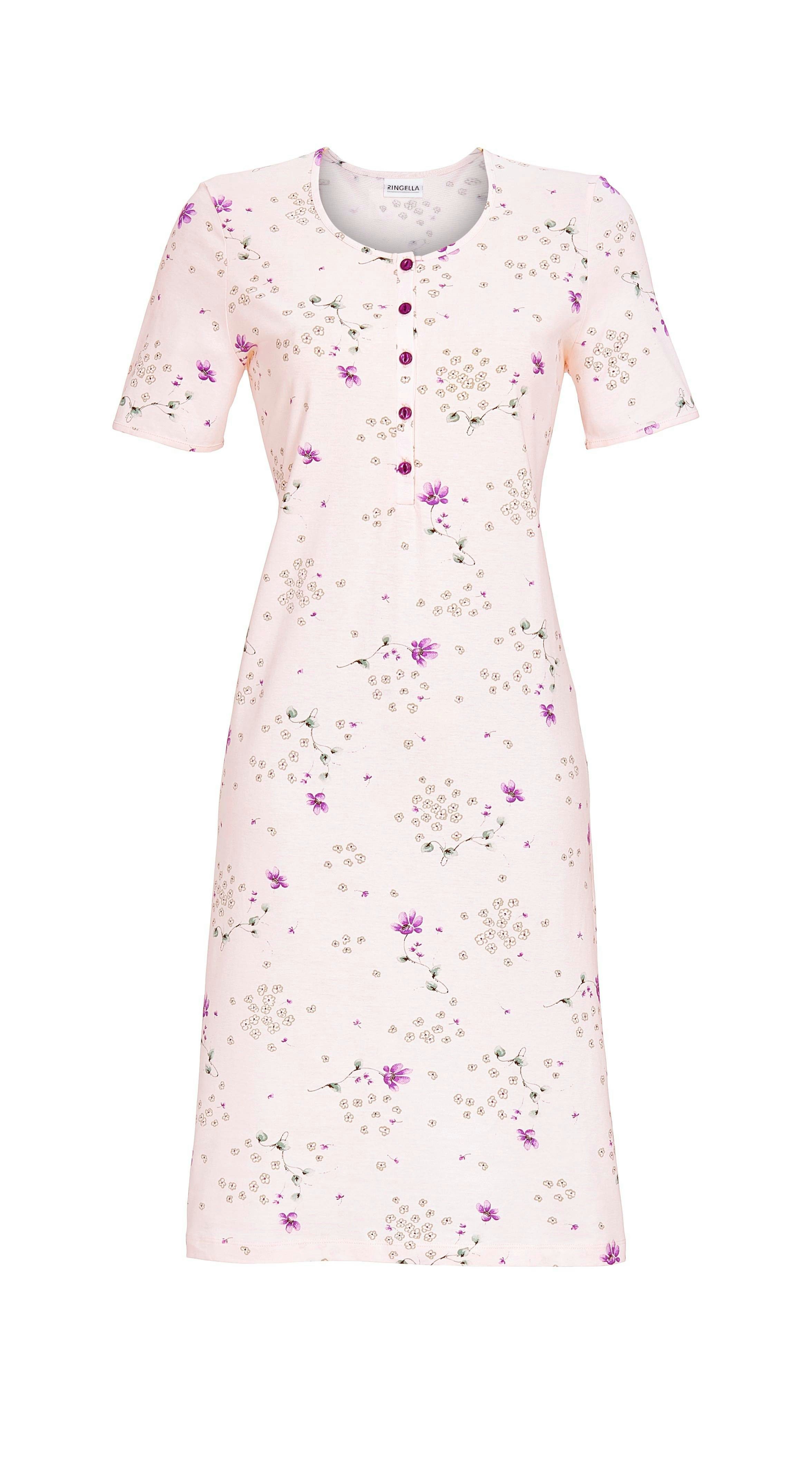 Ringella Nachthemd mit Knopfleiste und Floraldessin günstig online kaufen