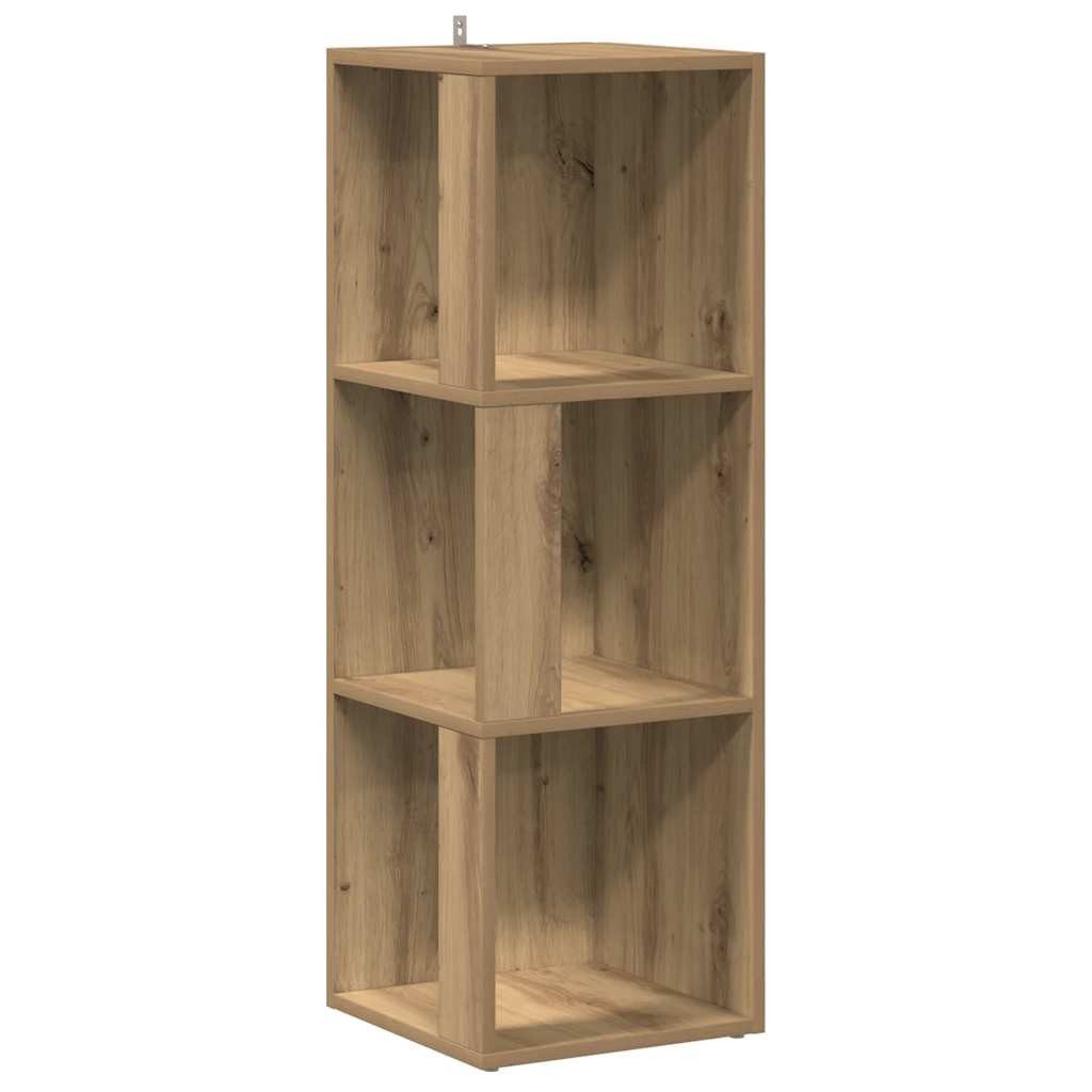 vidaXL Eckregal Eckregal Artisan-Eiche 33x33x100 cm Holzwerkstoff, 1-tlg.