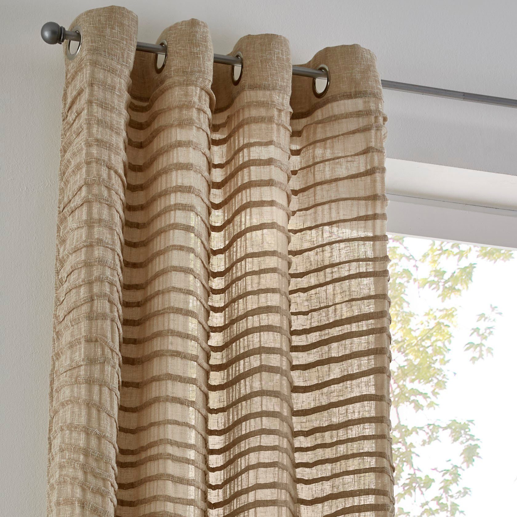 Kutti Vorhang Crinkle allover, Ösen (1 günstig online kaufen