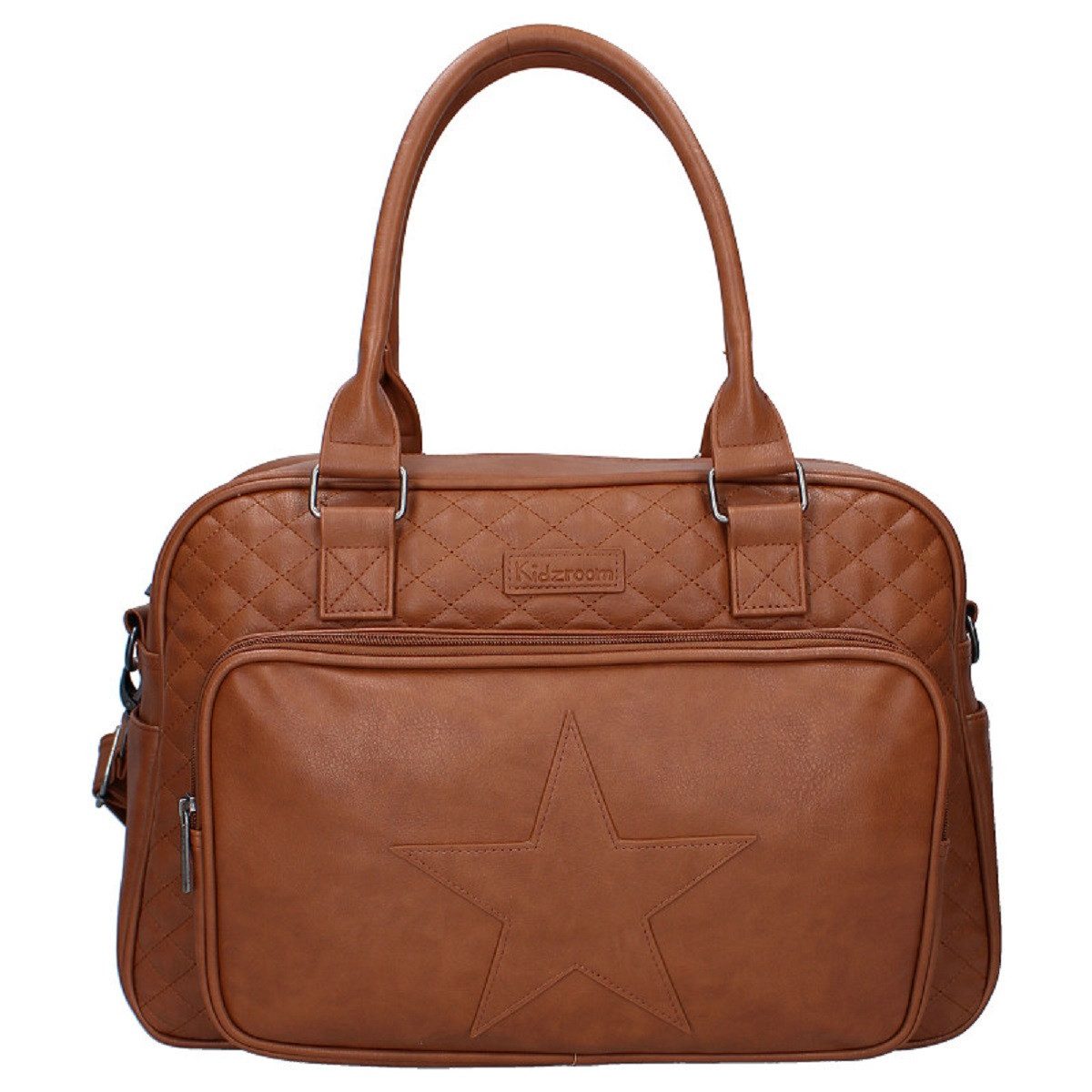 Kidzroom Wickeltasche Leder – Große Baby-Tasche mit Wickelunterlage & viel Stauraum