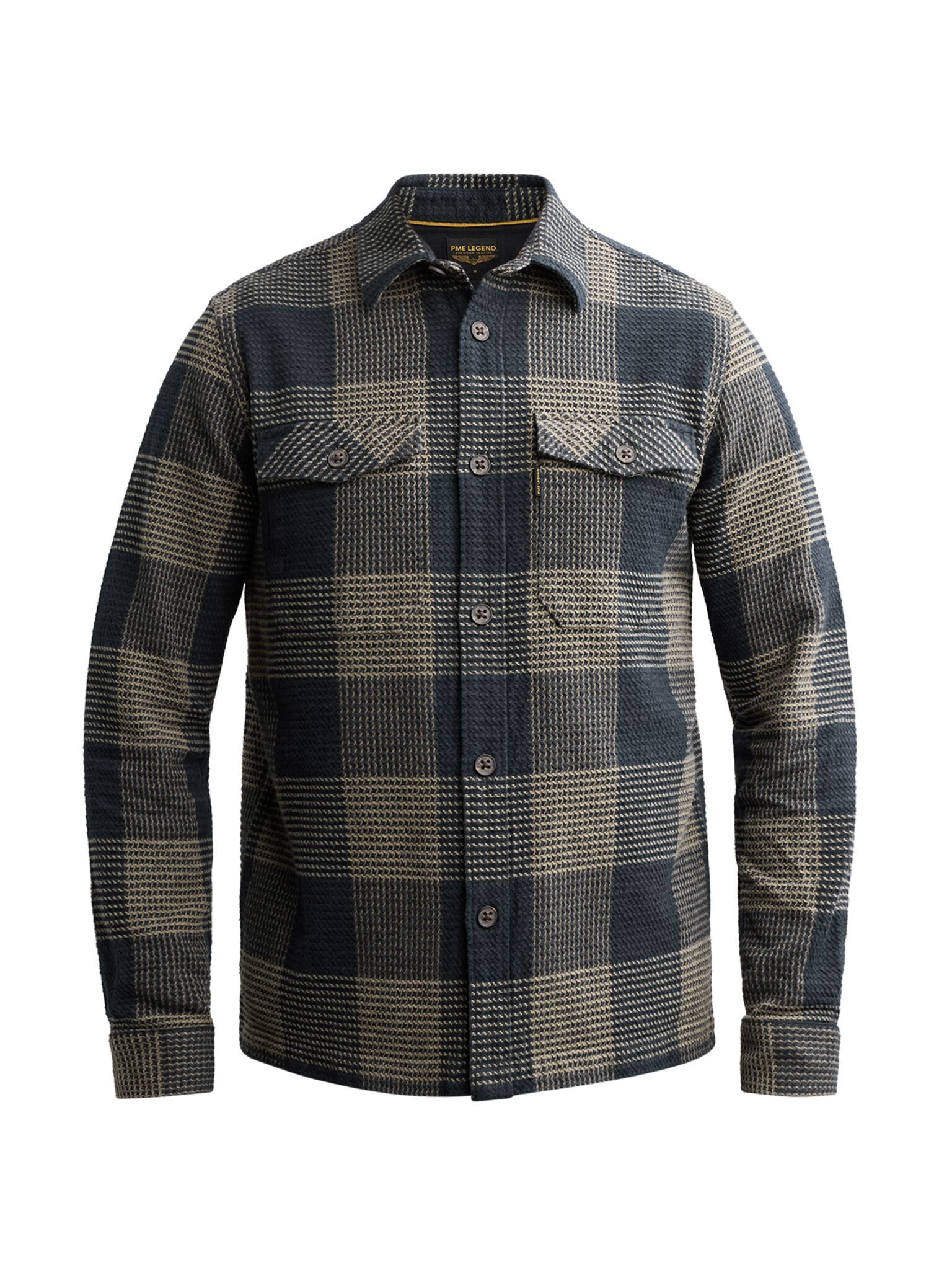 PME LEGEND Hemdjacke Long sleeve shirt Structure Yarn D