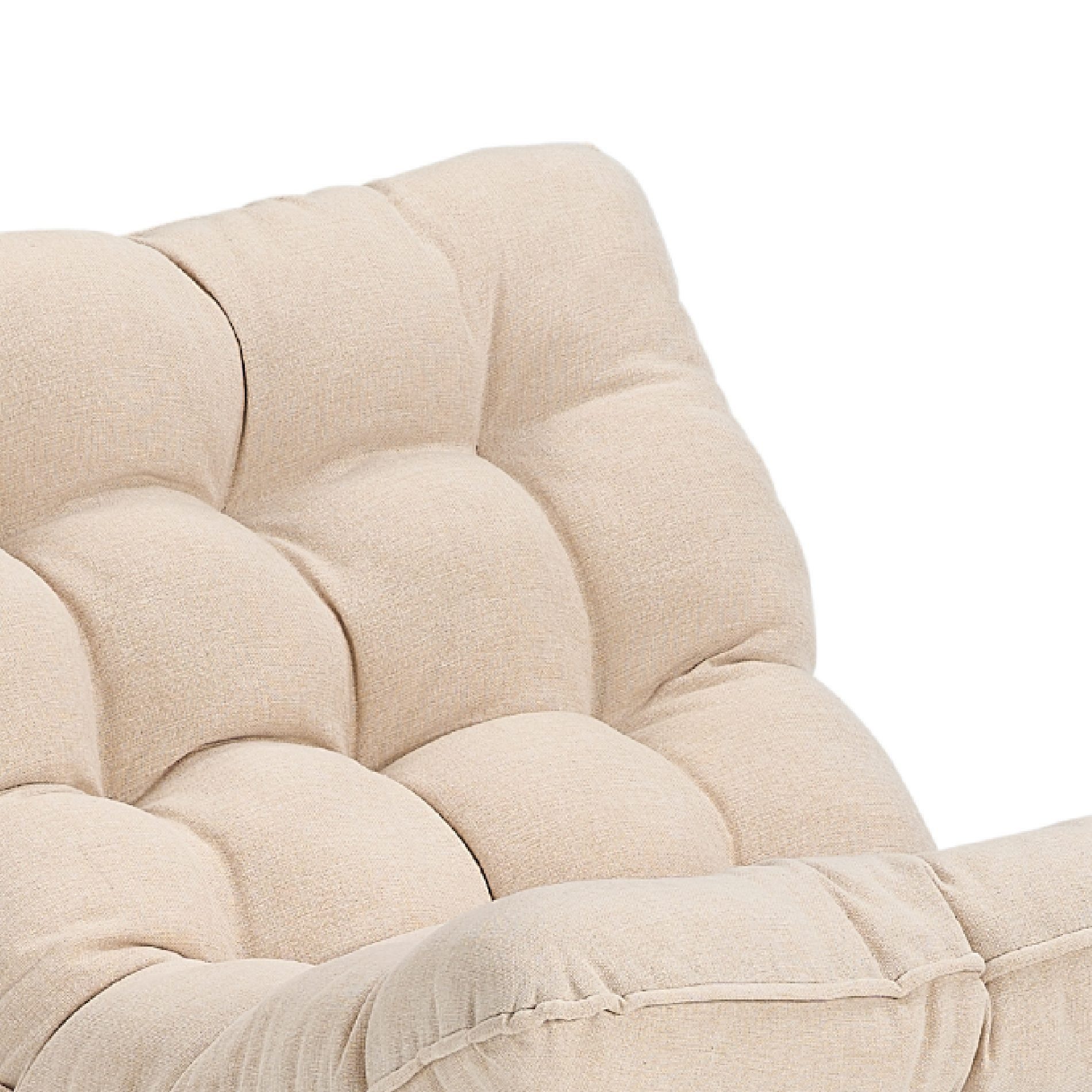 CASA DOMA Gartenlounge-Sessel Paola, Schaukelstuhl, Schaukelsessel für Balkon, Garten, Terrasse (Outdoor-Sessel, inkl. Auflage), Schaukelfunktion, 10cm dicke Polster, Textilgewebe, Stahlgestell