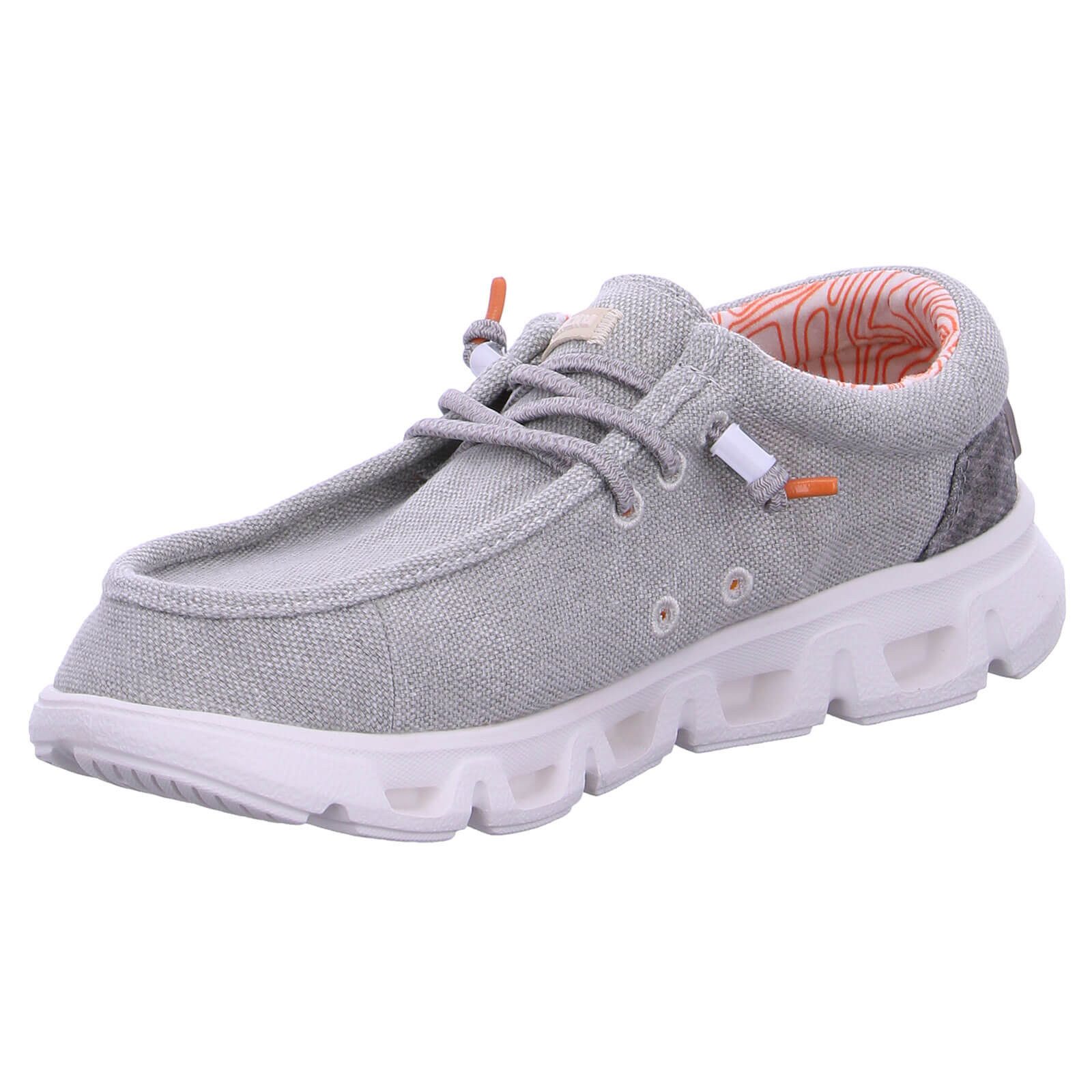 Fusion Emma 3.0 Slip-On Sneaker Damen Schuh Emma 3.0 Leinenoptik mit Gummizug - Leinenschuh Korksohle