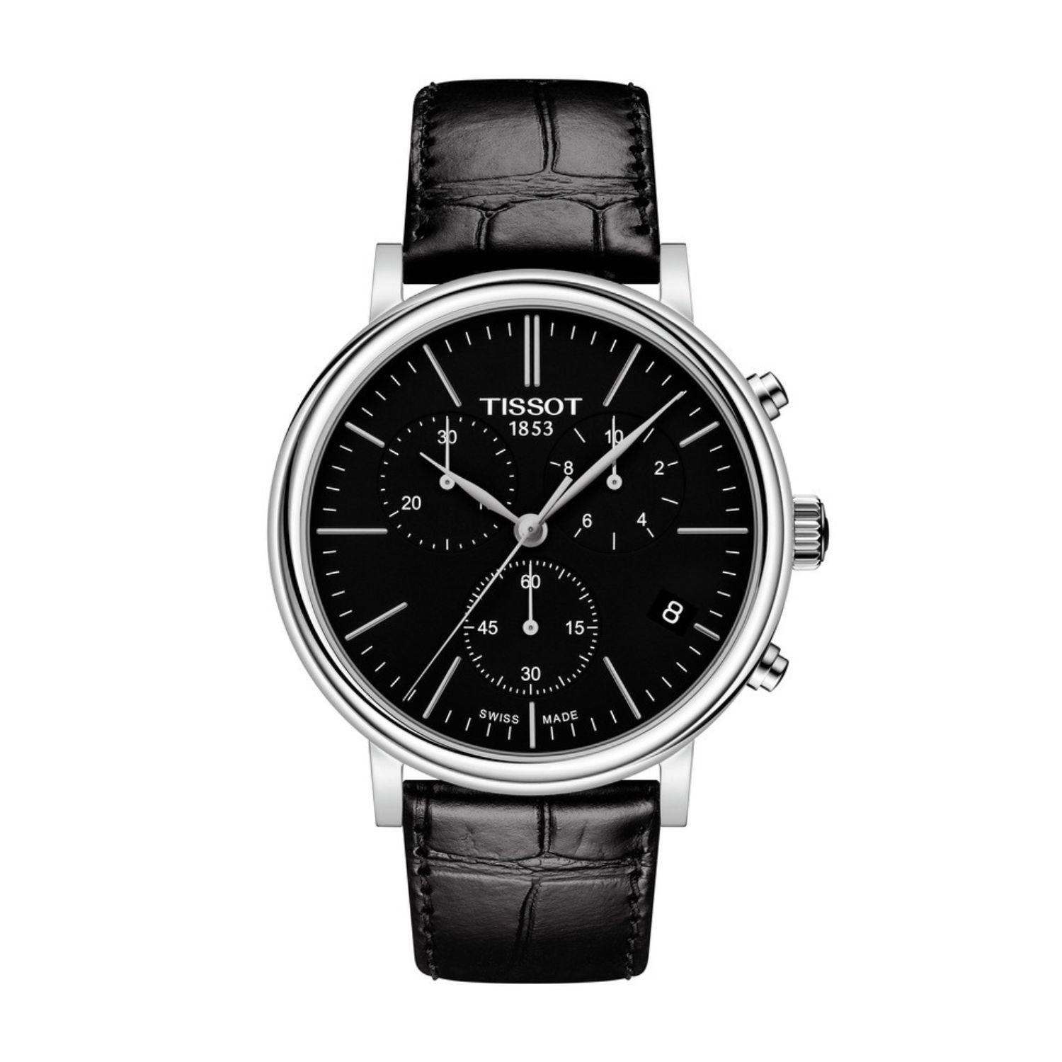 Edelstahl/schwarz Chronograph Herren-Uhr Tissot Tissot T122.417.16.051.00