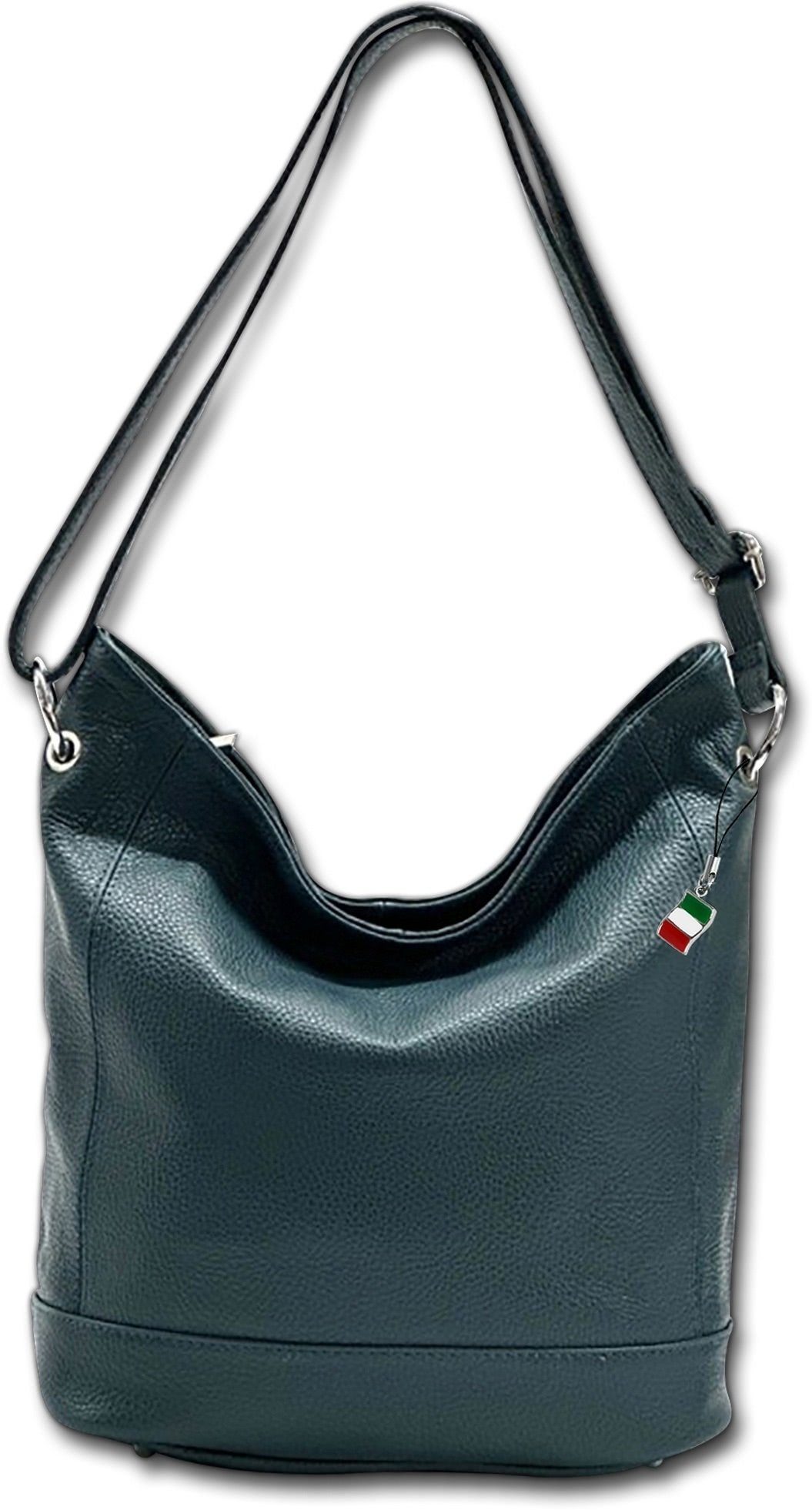 Shopper Florence Echtleder Hobo Bag Damen türkis