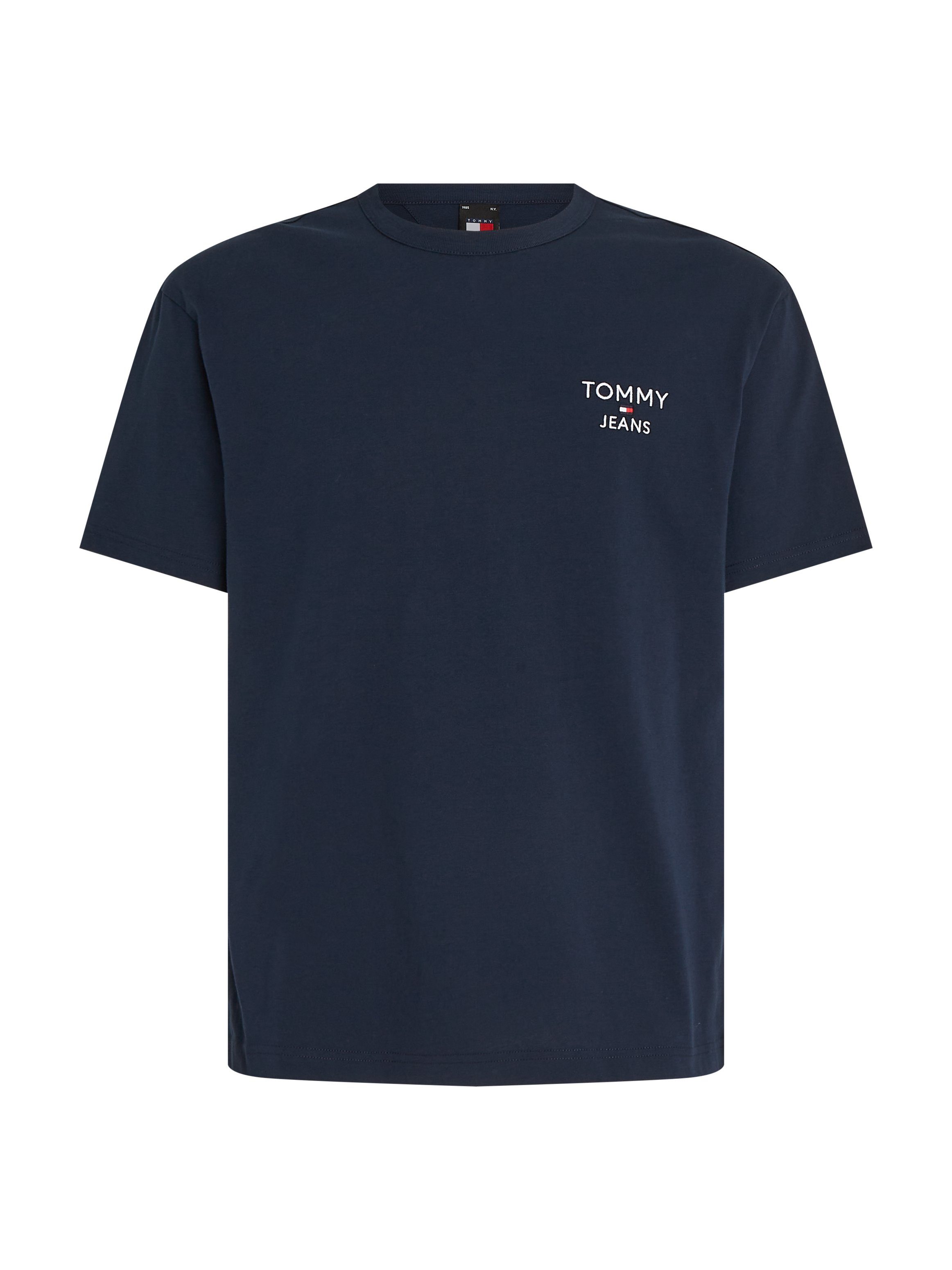 Tommy mit Tommy EXT Jeans T-Shirt Stickerei Dark TEE Jeans CORP REG Night TJM Navy