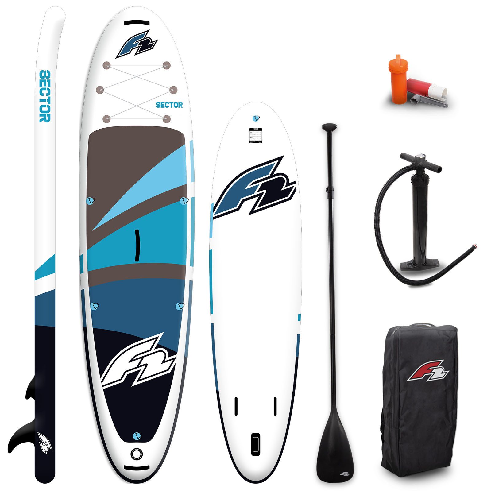F2 SUP-Board F2 SUP Stand Up Paddle Board Sector 10'5'' Blau, Stand up paddle board