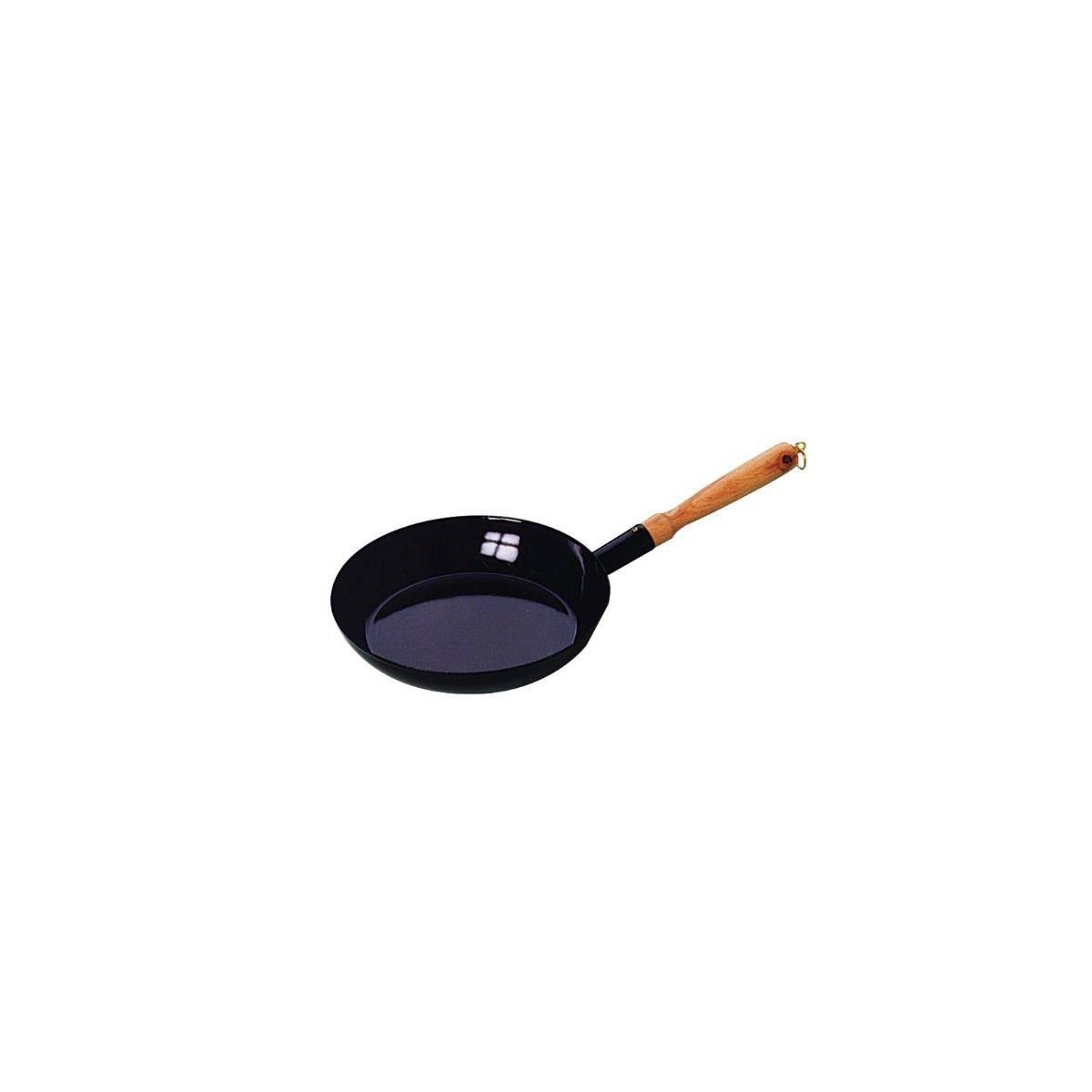 Riess Bratpfanne RIESS Holzknechtpfanne Stahlblech, schwarz, emailliert, ø: 200 mm