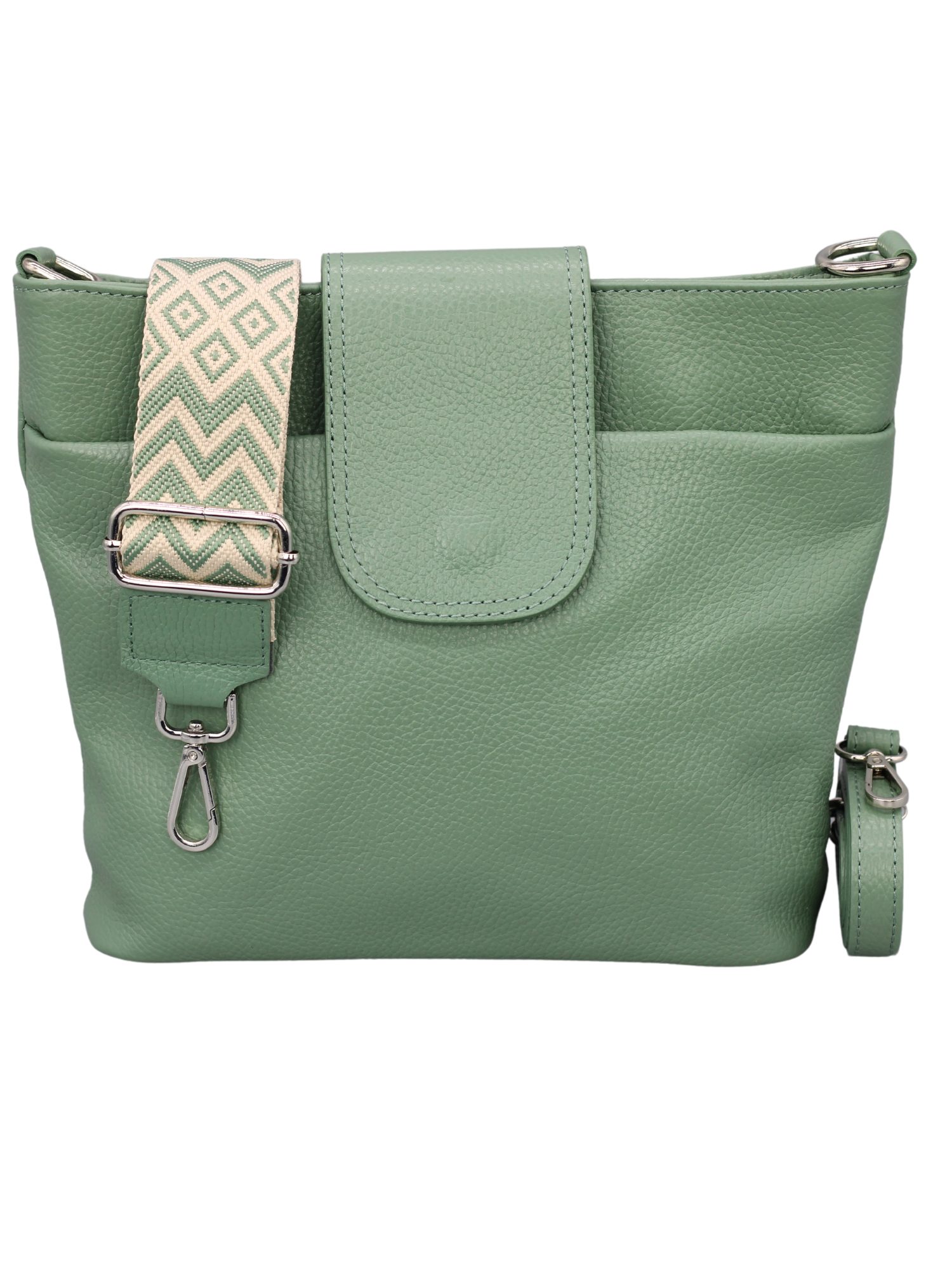 Schultertasche SARA Umhängetasche für Damen, Schultertasche aus Echtleder