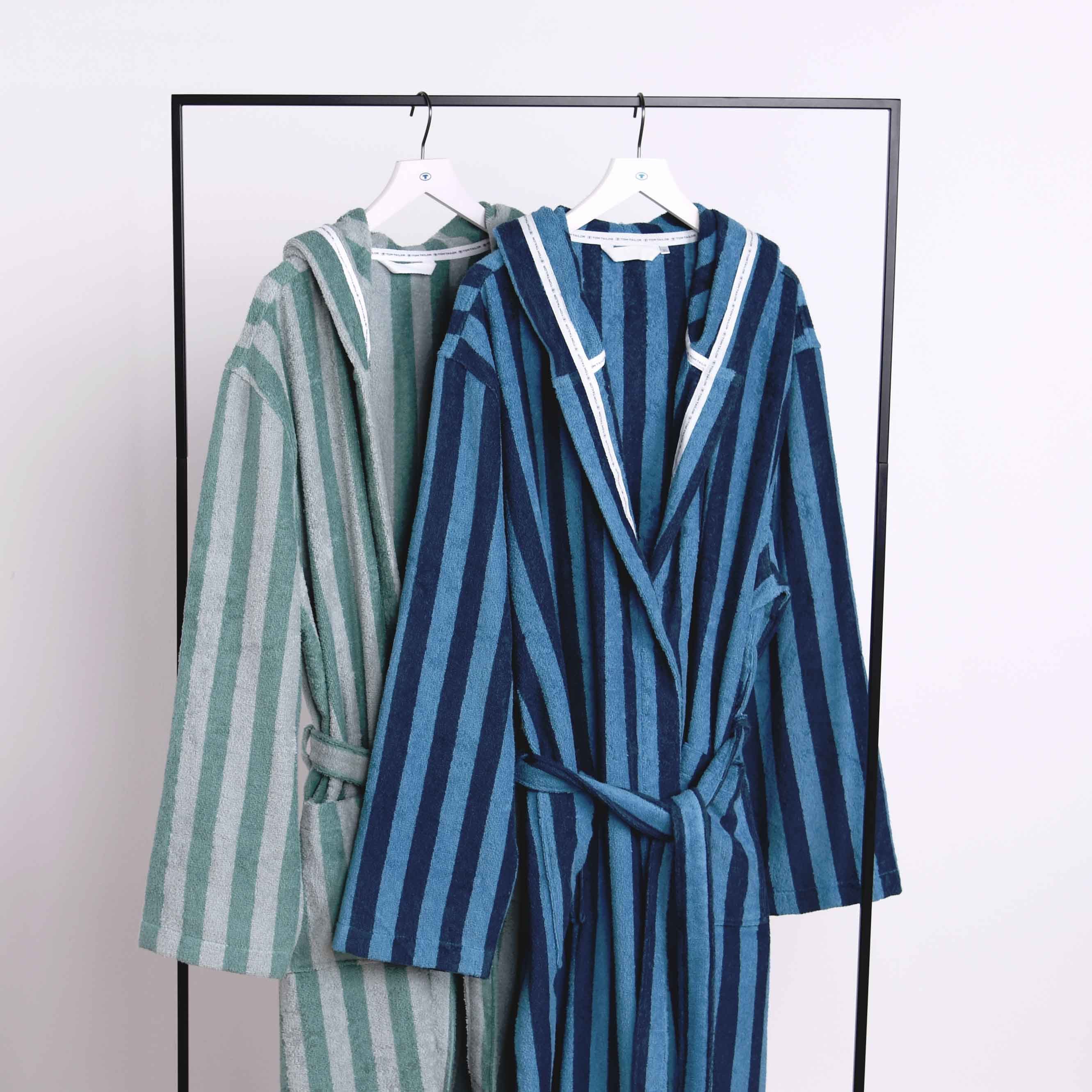 TOM TAILOR HOME Bademantel Bademantel CLASSIC BATH, Langform, Frottier, Kapuze