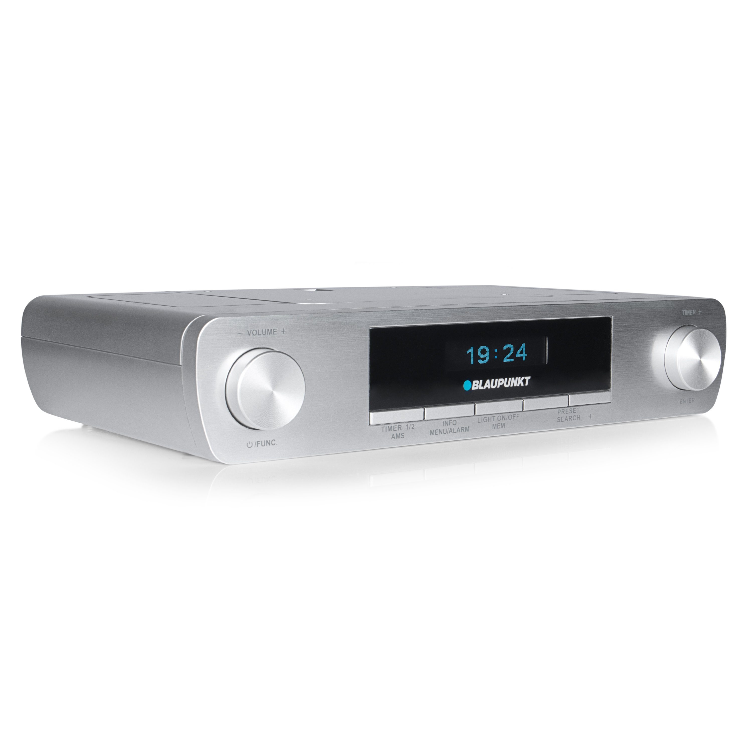 Blaupunkt KRD 30 Küchen-Radio (Digitalradio mit und für FM-Tuner, DAB+, RDS, Backvorgänge) Coutdown-Timer 2 Koch- FM-Tuner silber 1,60 W, und mit Bluetooth, UKW RDS, UKW (DAB)