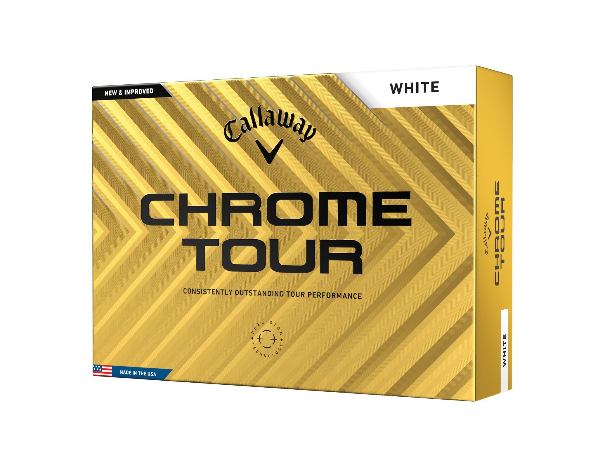 Callaway Golfball Callaway Chrome Tour Triple Track (1 Dutzend) 12 Stück, herausragende Leistung