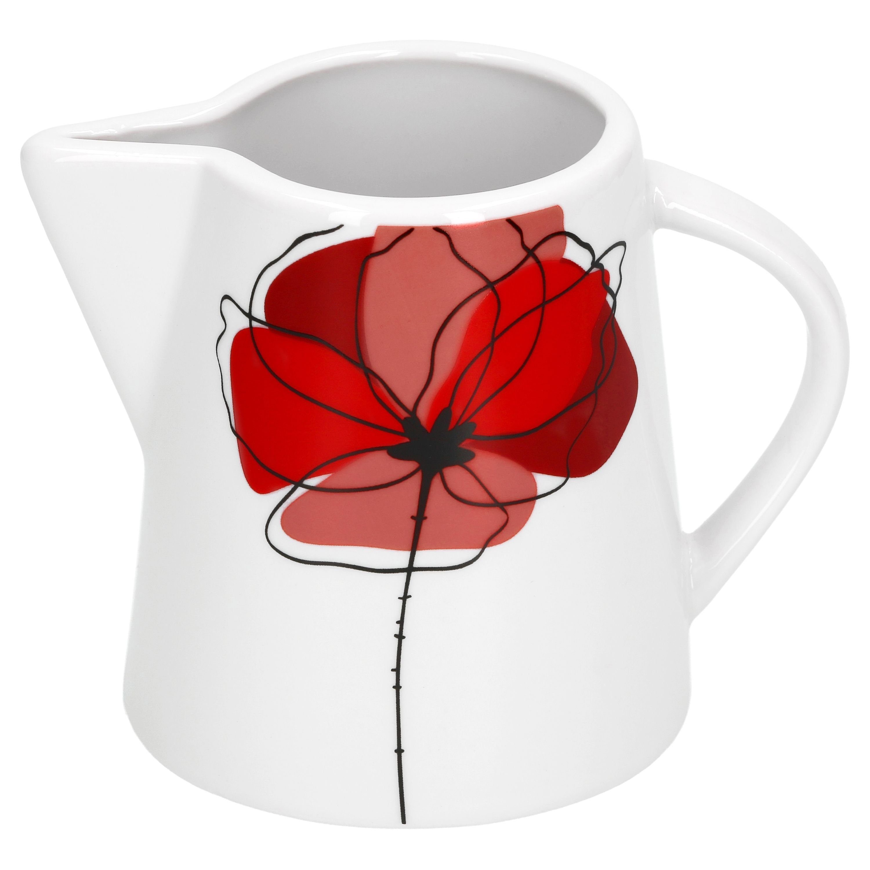 van Well Milch- und Zuckerset Milchkännchen Monika 23cl, Porzellan