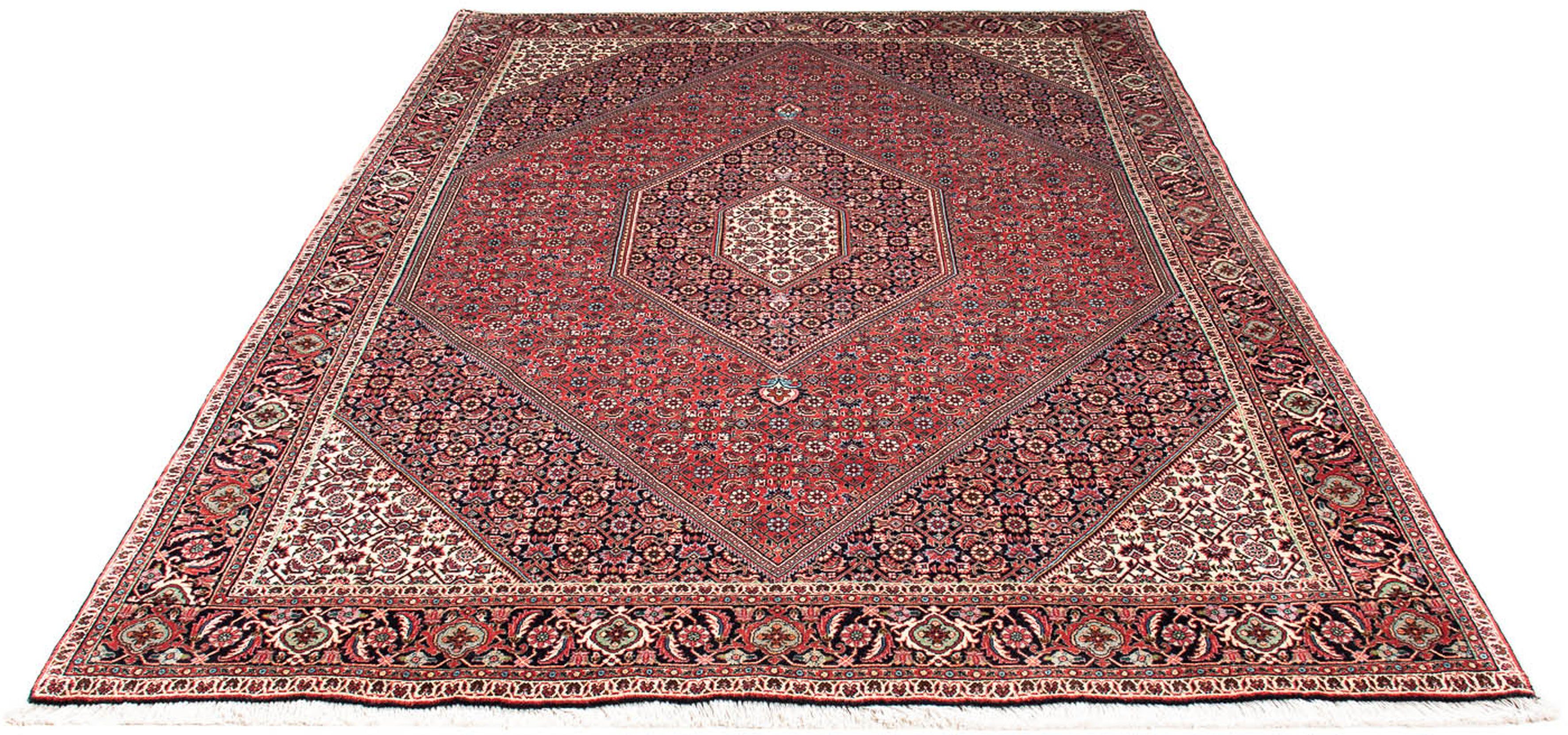 Orientteppich Perser - Bidjar - 235 x 171 cm - hellrot, morgenland, rechteckig, Höhe: 15 mm, Wohnzimmer, Handgeknüpft, Einzelstück mit Zertifikat