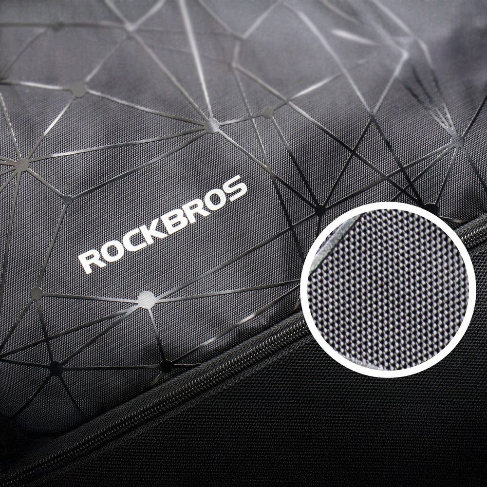 ROCKBROS Turnbeutel Sportbeutel Sportrucksack Kordelzugbeutel (Spar-Set, 1-tlg., 49 x 41 cm leicht), Kordelzug, Reißverschlusstasche, belüfteter Rücken